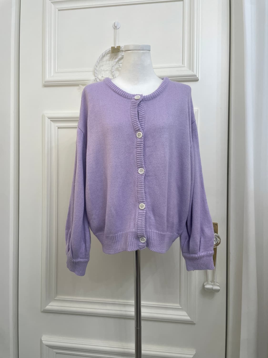 purple cute mori cardigan 상품이미지1