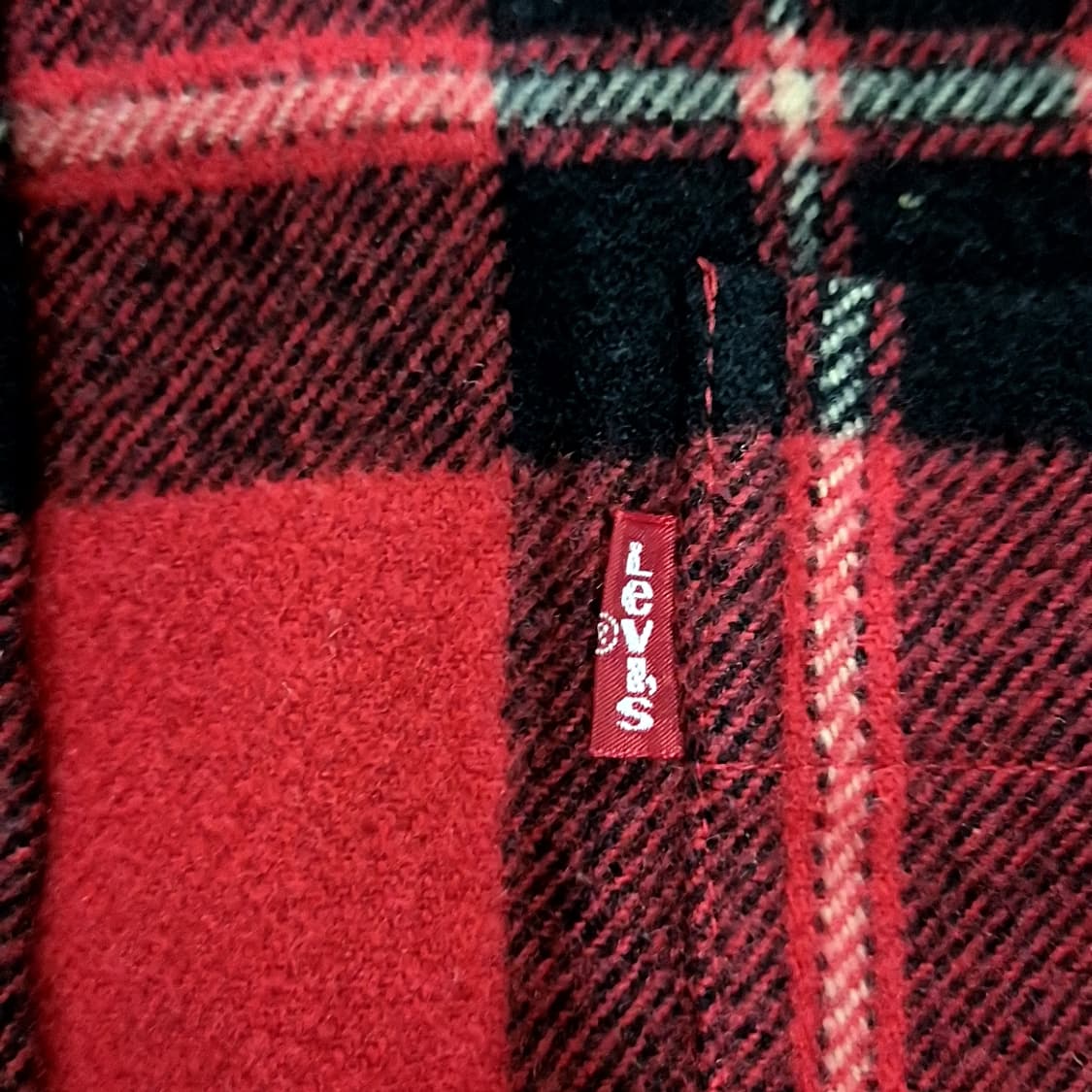 Levis 리바이스 누빔 버팔로 체크 셔츠 상품이미지3