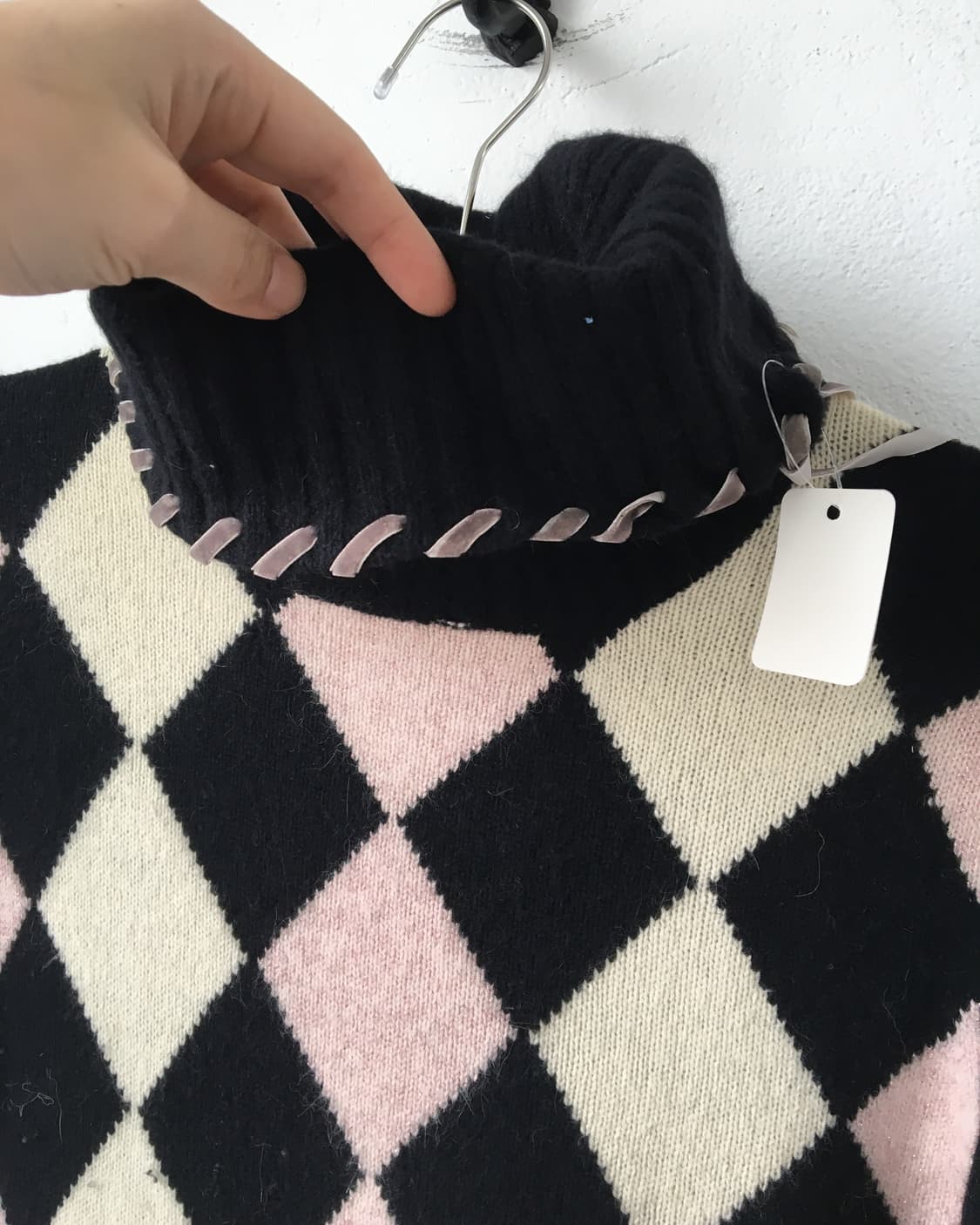 Argyle pattern knit 상품이미지4