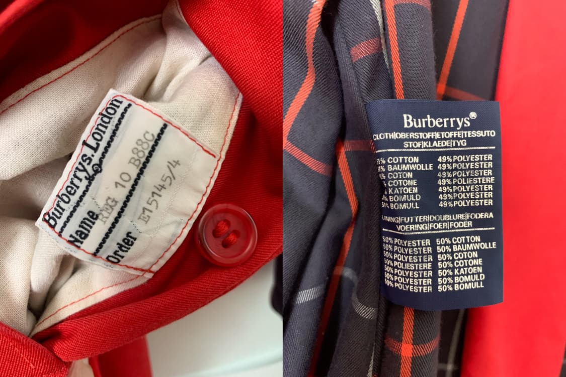 버버리 트렌치코트 하프 레드 상품이미지10