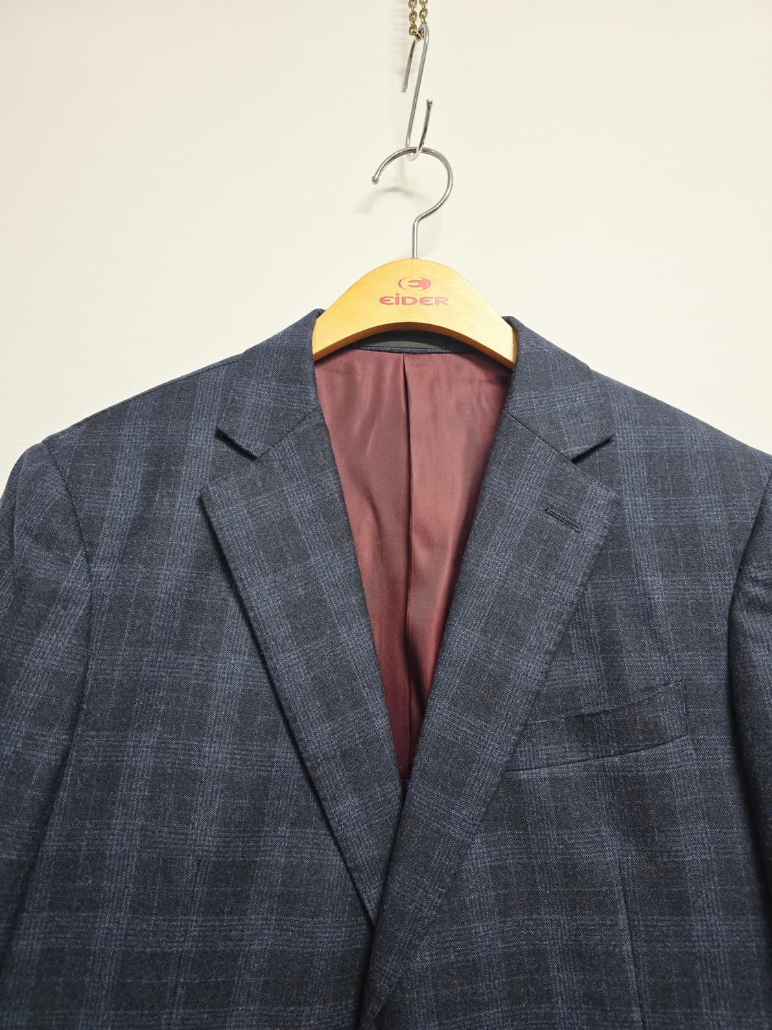 캠브릿지 체크무늬 남성 자켓 모100% 상품이미지1