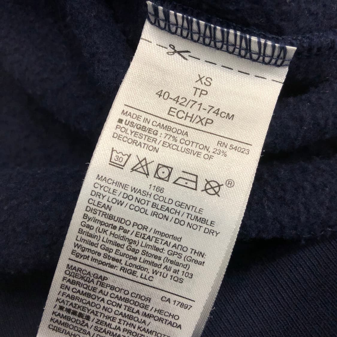 Gap 네이비 후드집업 상품이미지5