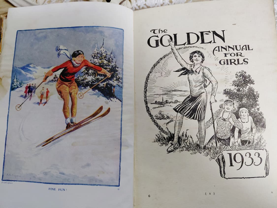 Antique )1933년 소녀 연감 앤틱북 상품이미지7