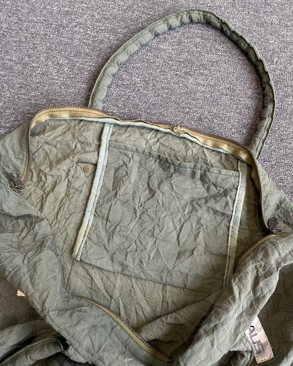 Wrinkle vintage patch tote bag 상품이미지6