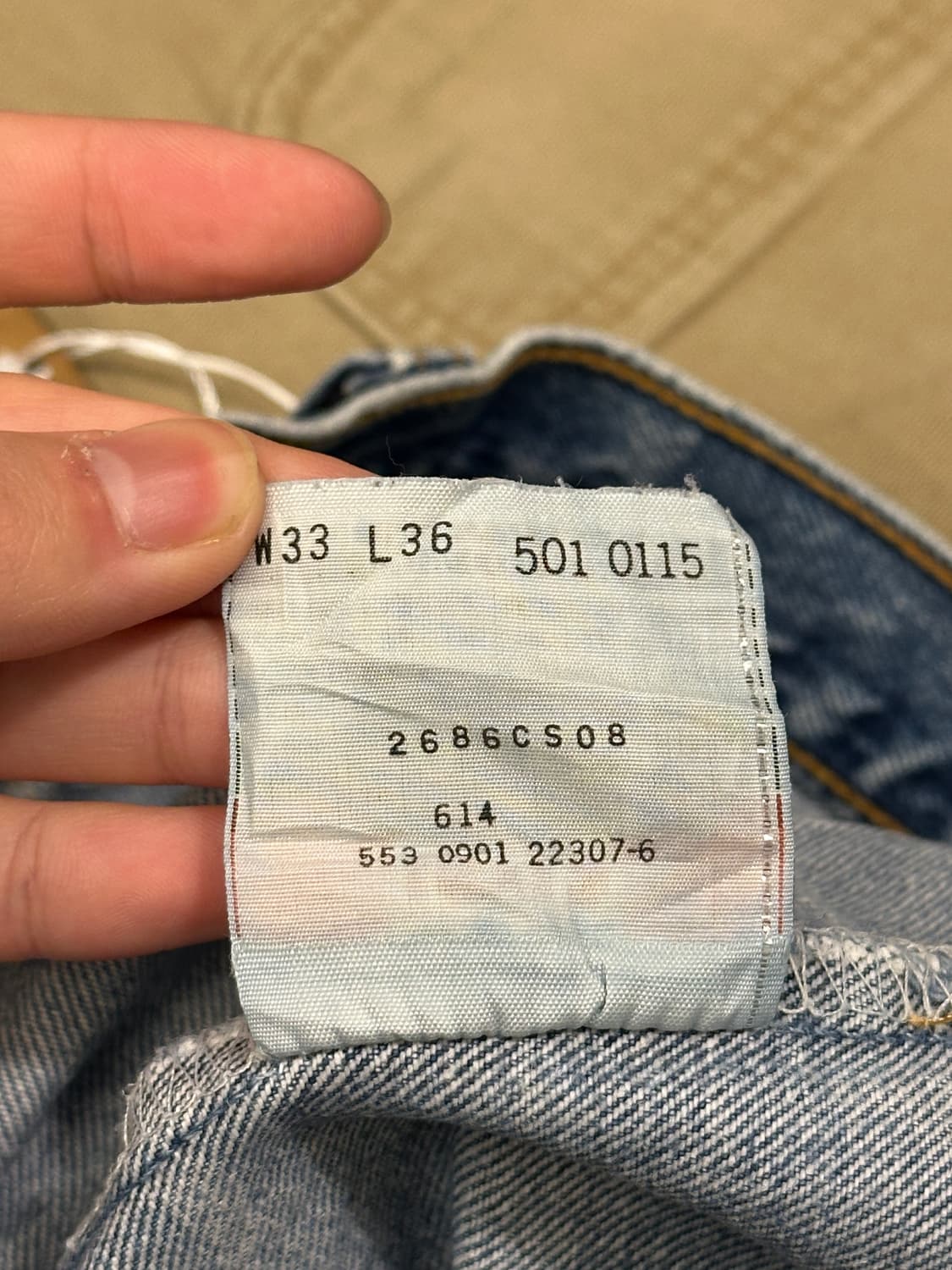 00s 리바이스 made in USA 501 W33 L36 상품이미지4