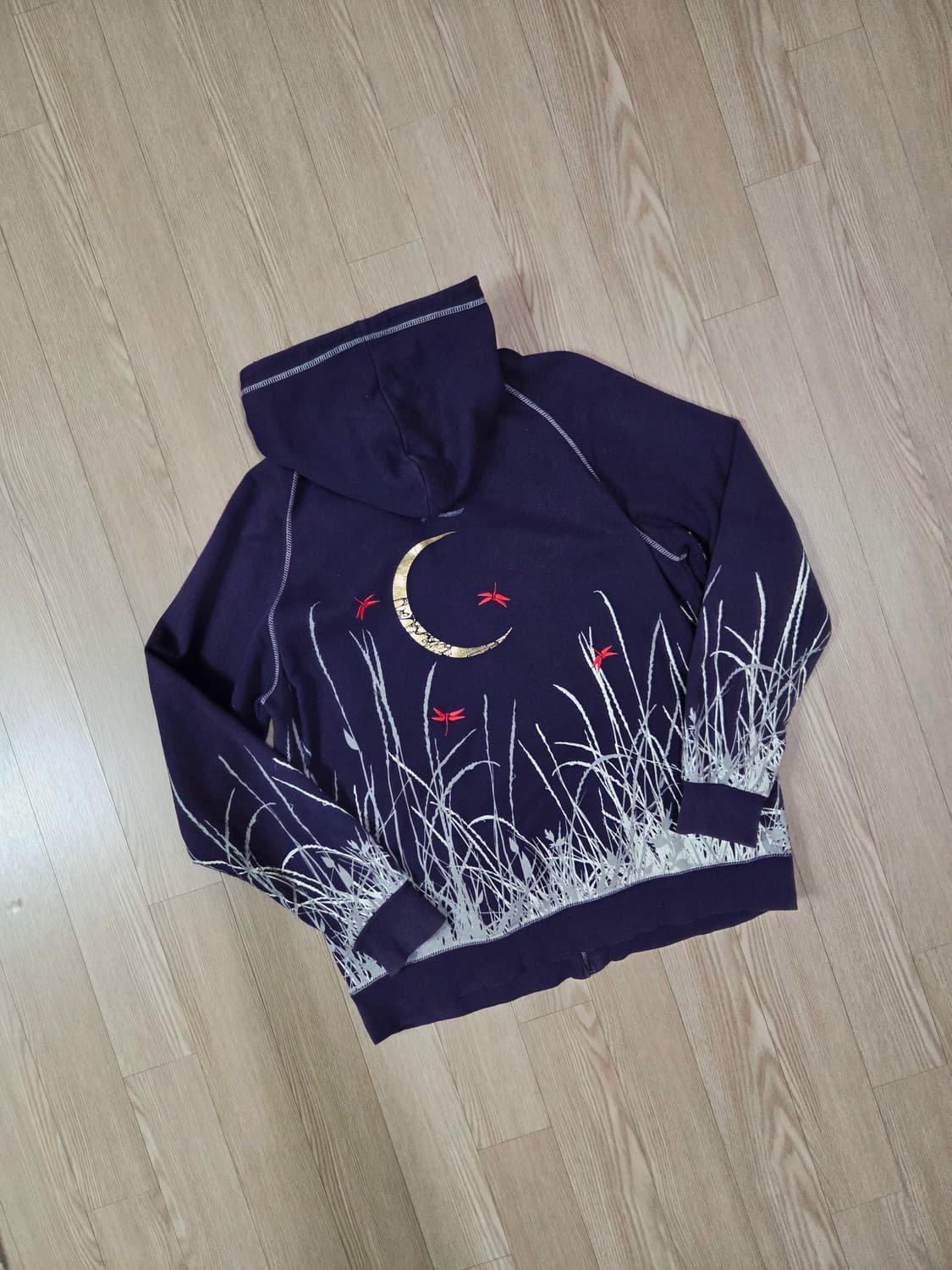 NAMITATSU 퍼플 집업 후드 재킷 상품이미지7