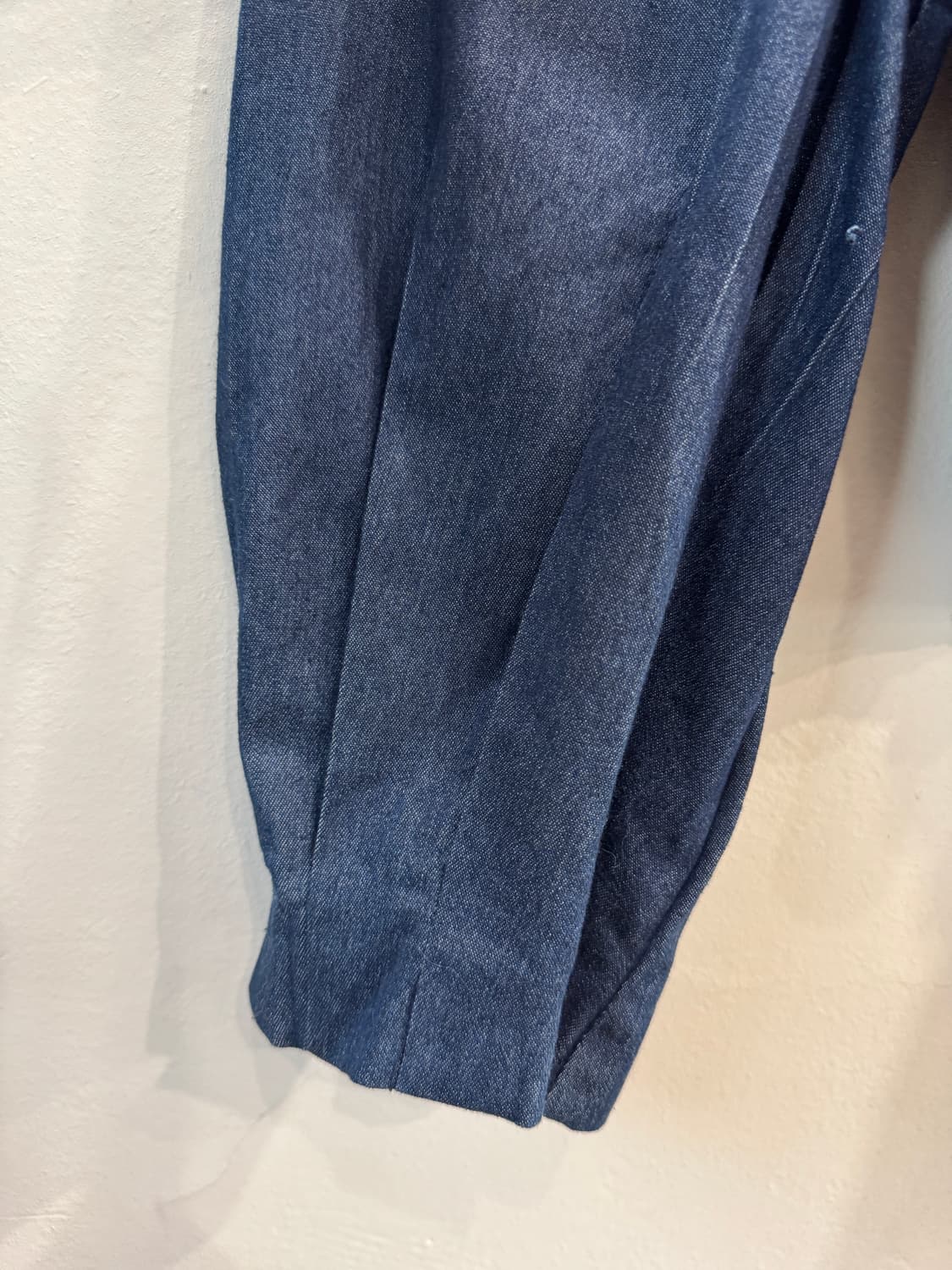 vintage 데님 퍼프소매 블라우스 상품이미지4