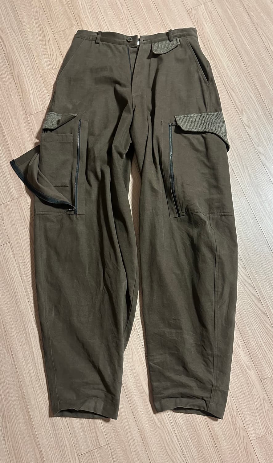 뉴치프시크 디피 오버랩 카고 팬츠 브라운 상품이미지1