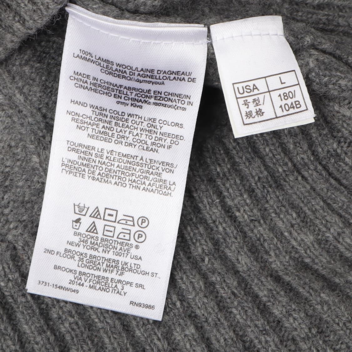 브룩스브라더스 그레이 울 니트 상품이미지9