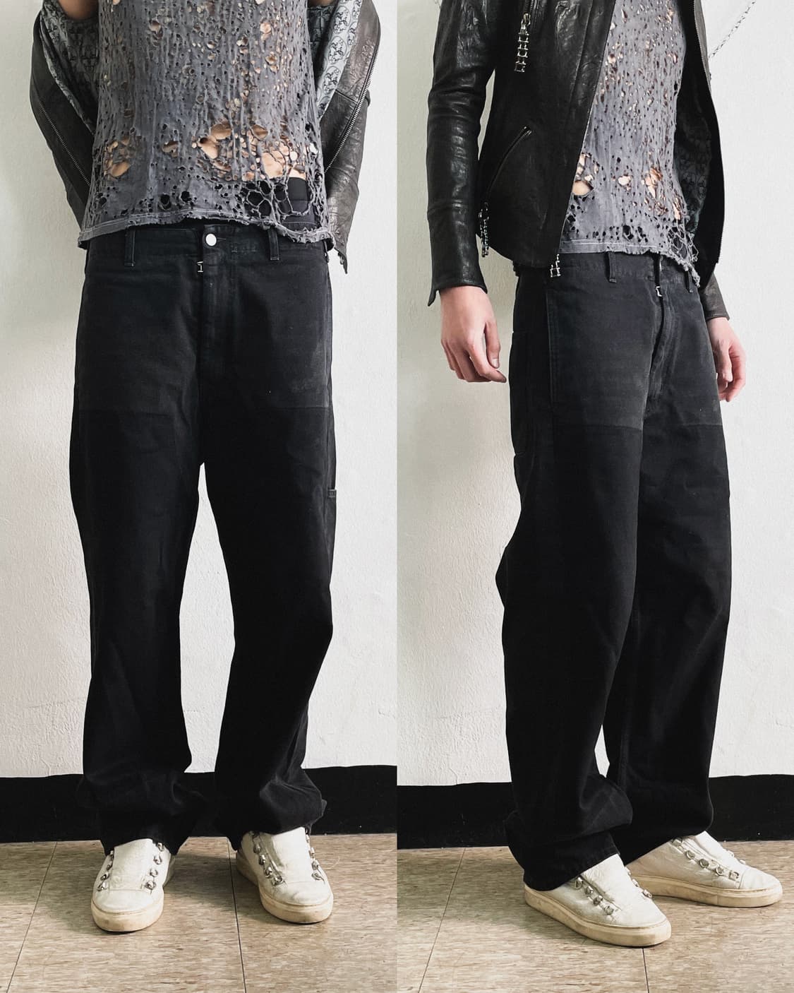 MM6 23SS 루즈 스트레이트핏 드롭크로치 데님 상품이미지3