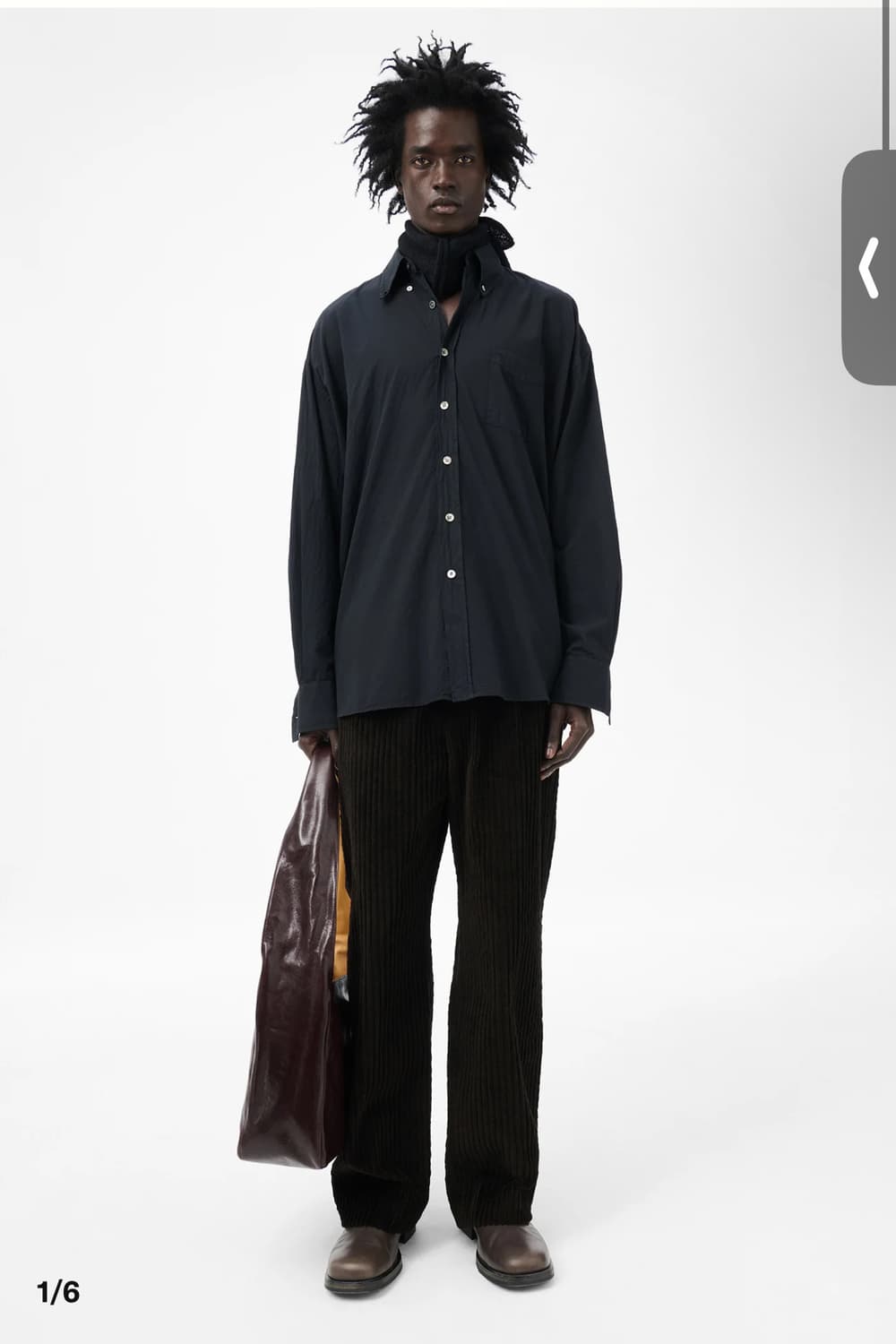 아워레가시 버로우드 블랙 셔츠 상품이미지1