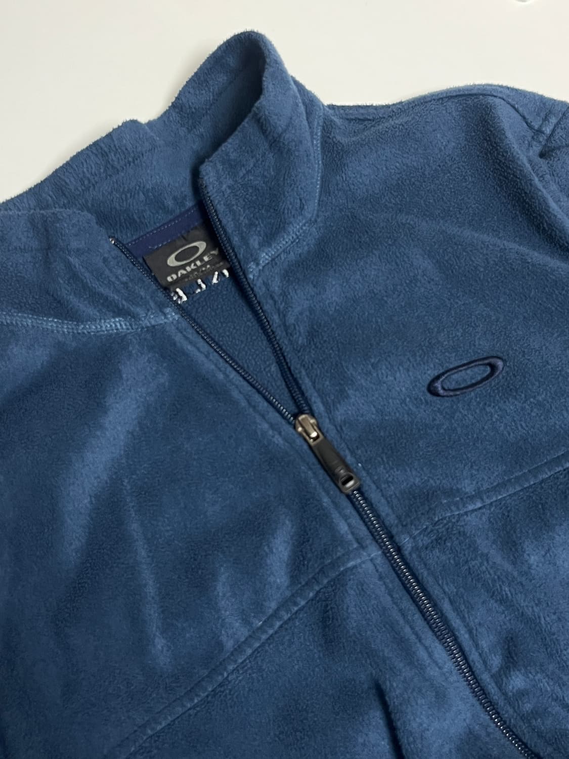 오클리 90s/y2k 네이비블루 플리스 집업 상품이미지1