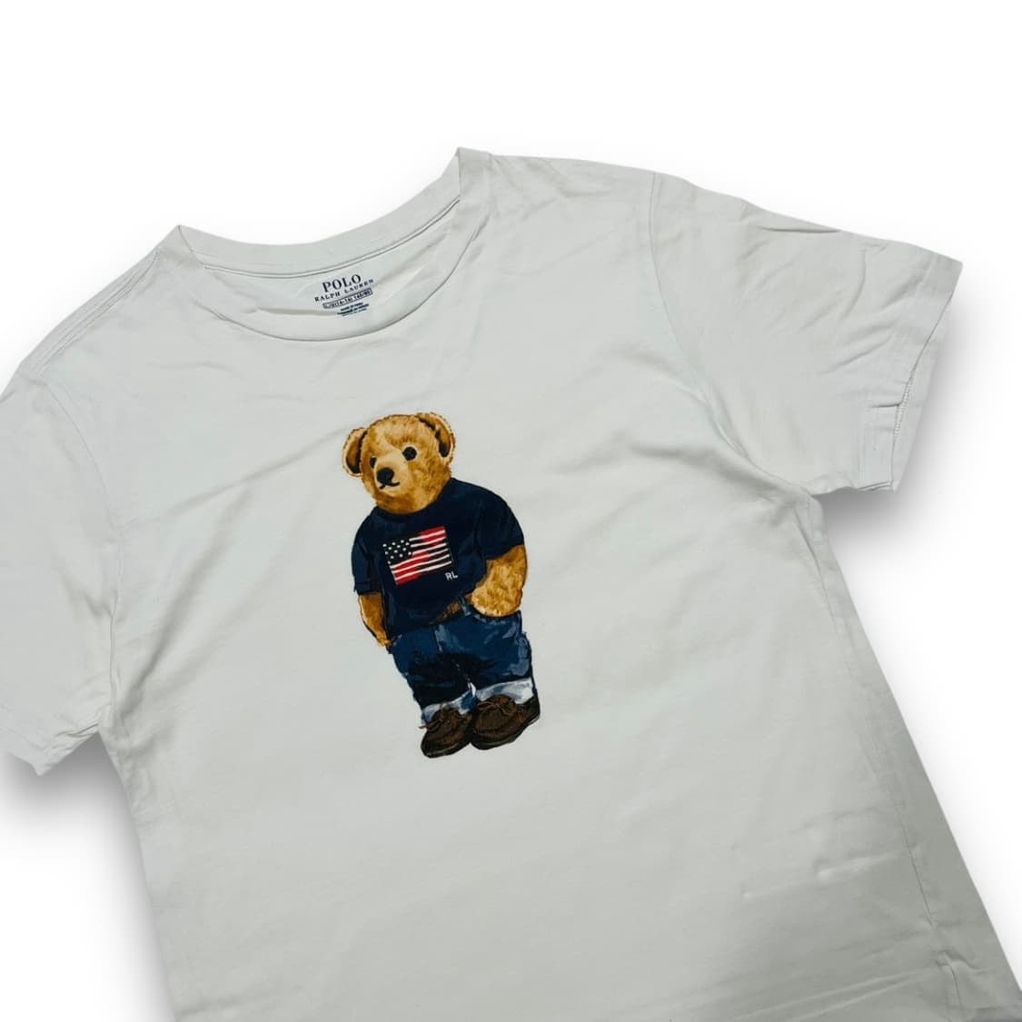 폴로 랄프로렌 미니멀 베어 화이트 반팔 티셔츠 상품이미지2