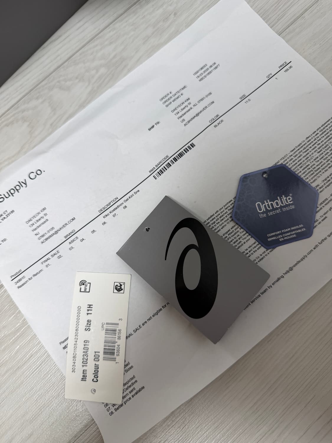 아식스 키코 젤-키릴 Kiko Kostadinov 코스타디노브 블랙290 상품이미지6