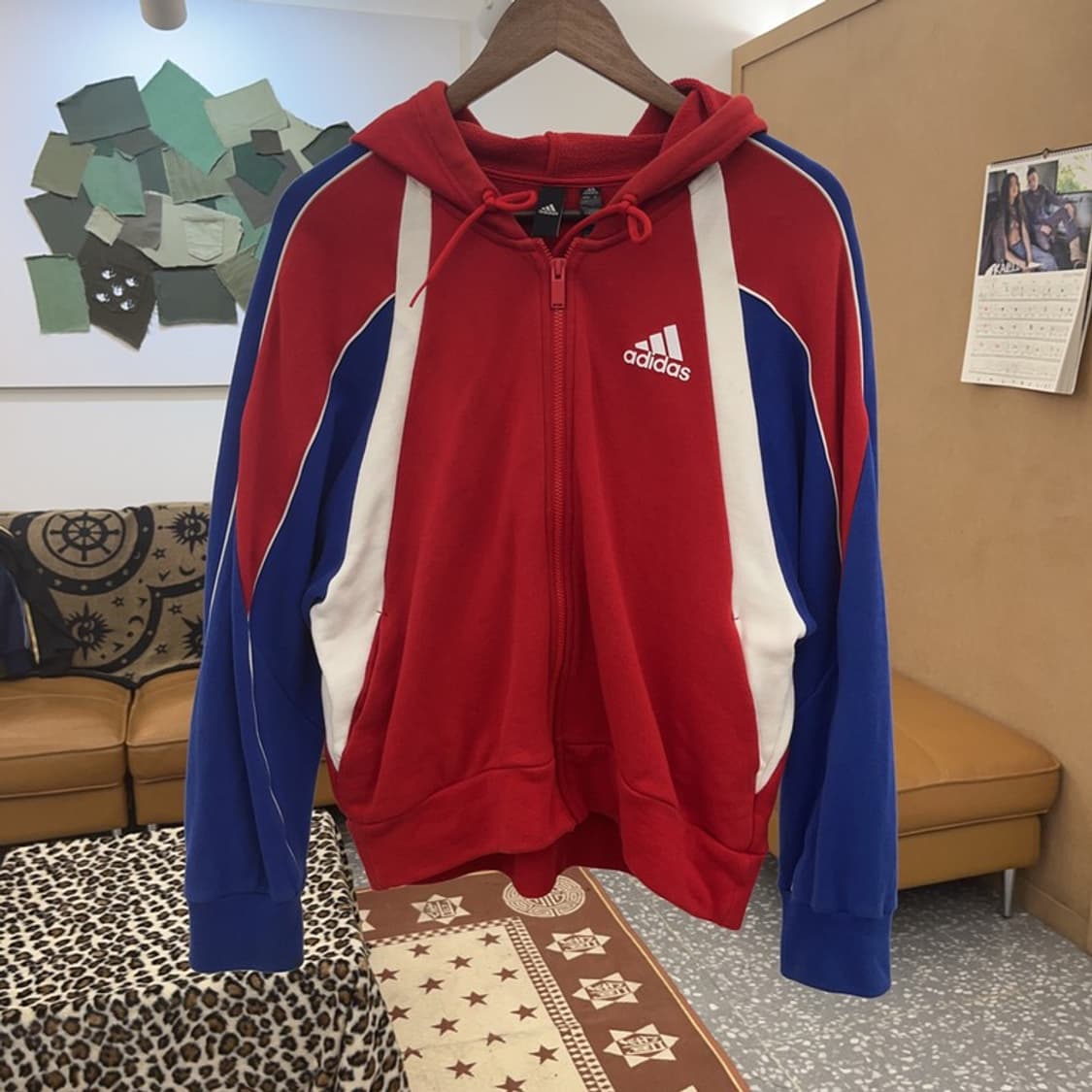 아디다스 올드스쿨 희귀 레트로 배색 후드집업 M C09121 상품이미지3