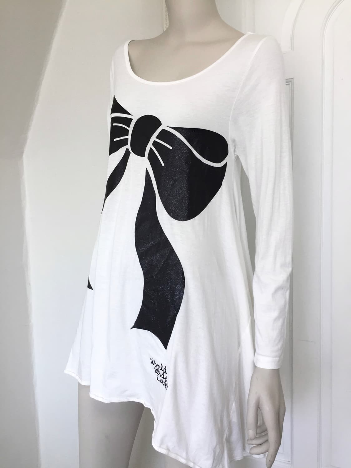 Big Bow Print flare one piece 상품이미지7