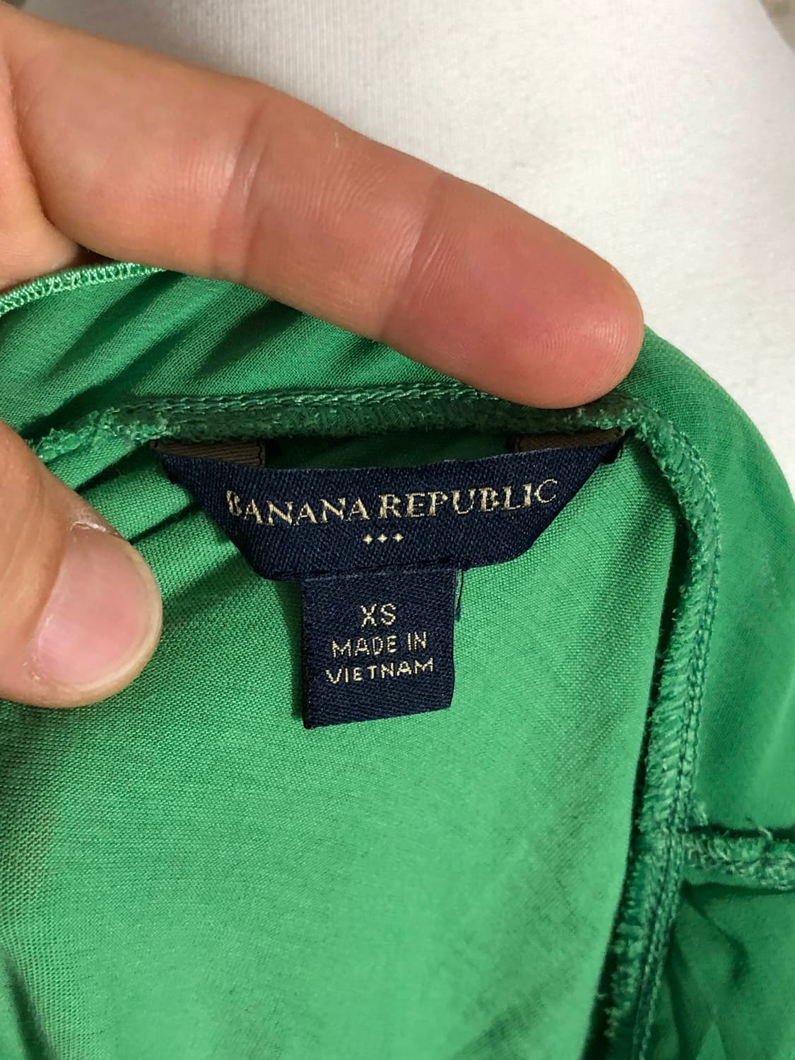 바나나리퍼블릭 그린 코튼 민소매 티셔츠 모리걸 레이어드 나시 상품이미지4