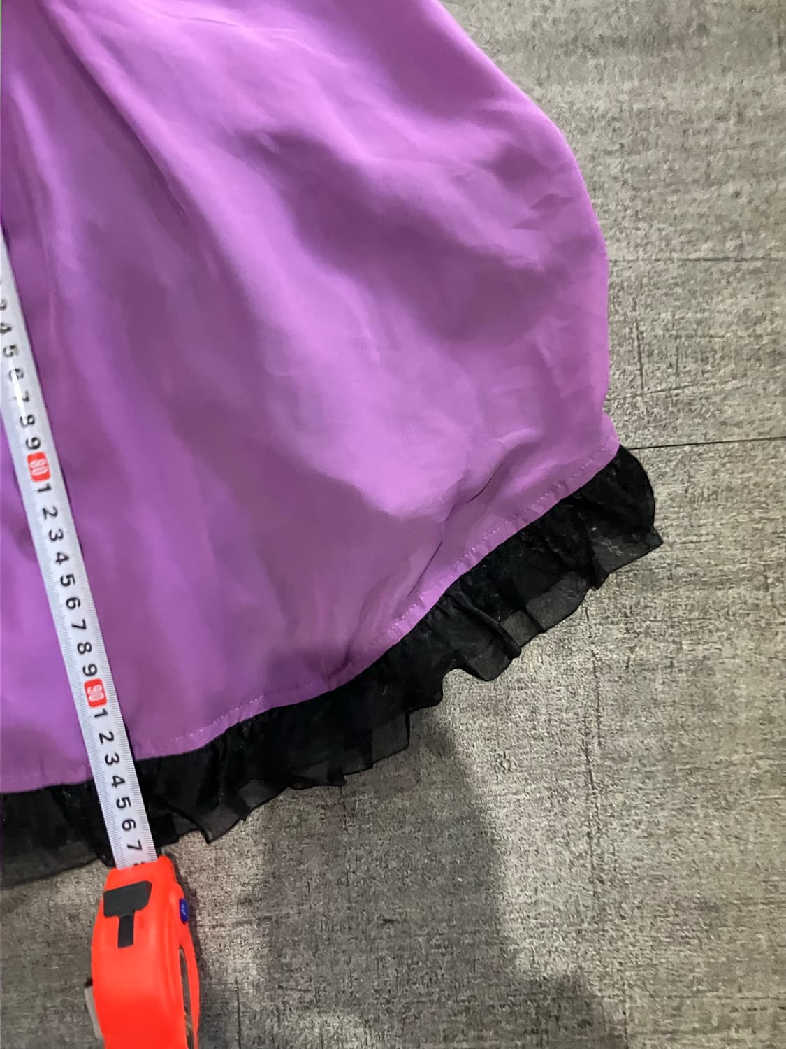 일본빈티지 달천깔페어리 프린세스 공주풍 레이스러플 미디원피스 퍼플보라 상품이미지3