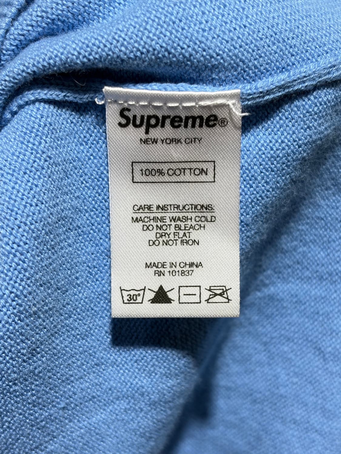 L SUPREME 슈프림 스펠링 로고 네이비 니트 상품이미지6