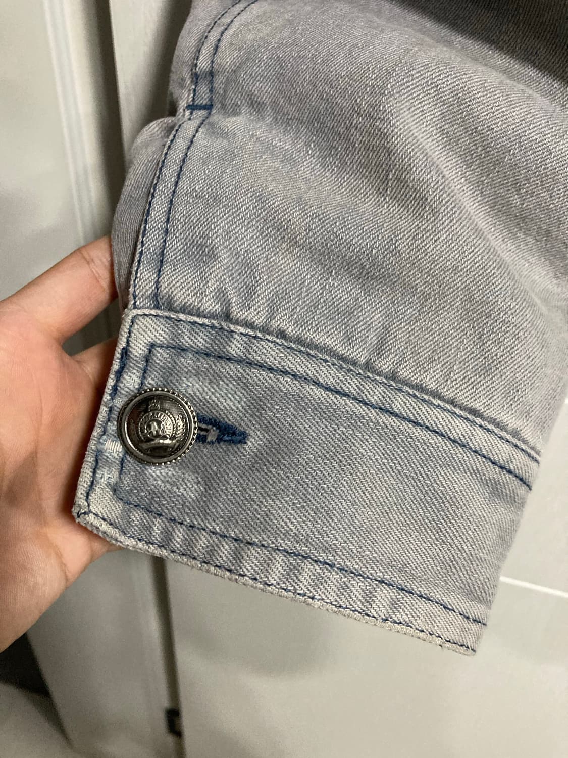 2000s 돌체앤가바나 레이어드 데님 봄버 자켓 상품이미지6