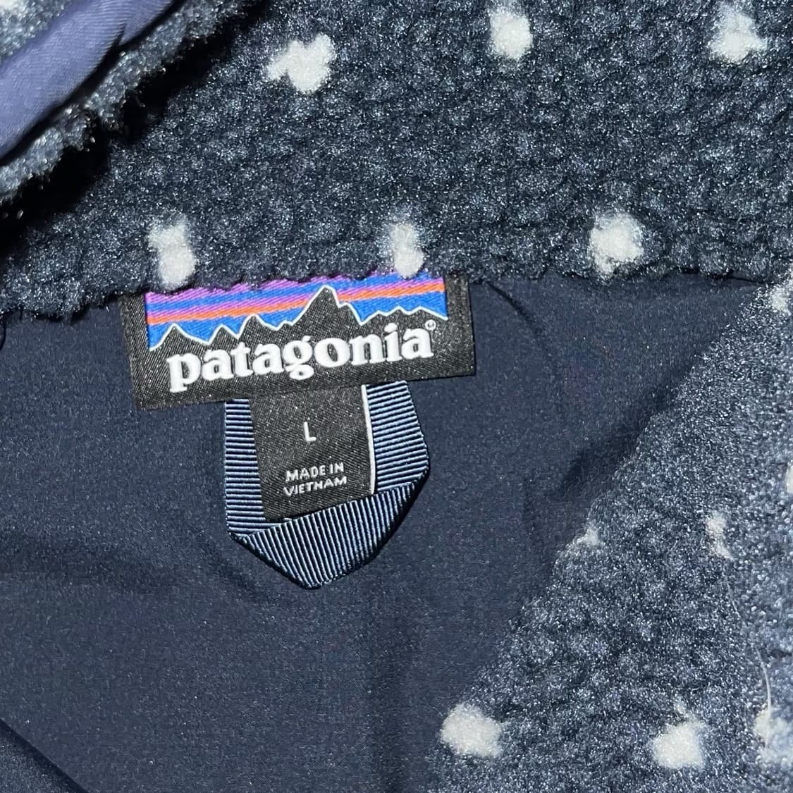 파타고니아 스냅 프론트 레트로-X 플리스 자켓 블루 폴카닷 상품이미지3