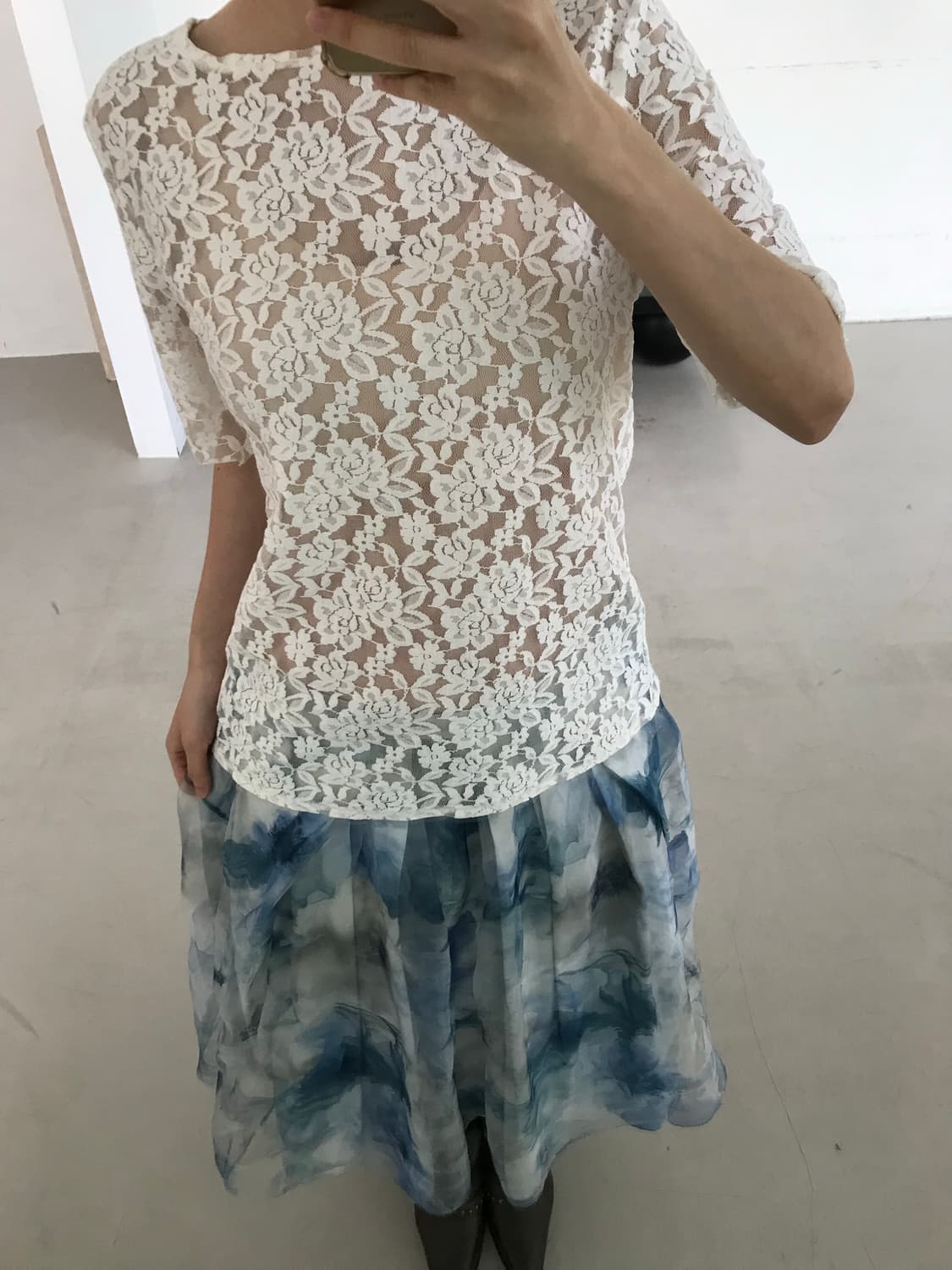 vintage pattern skirt 상품이미지9