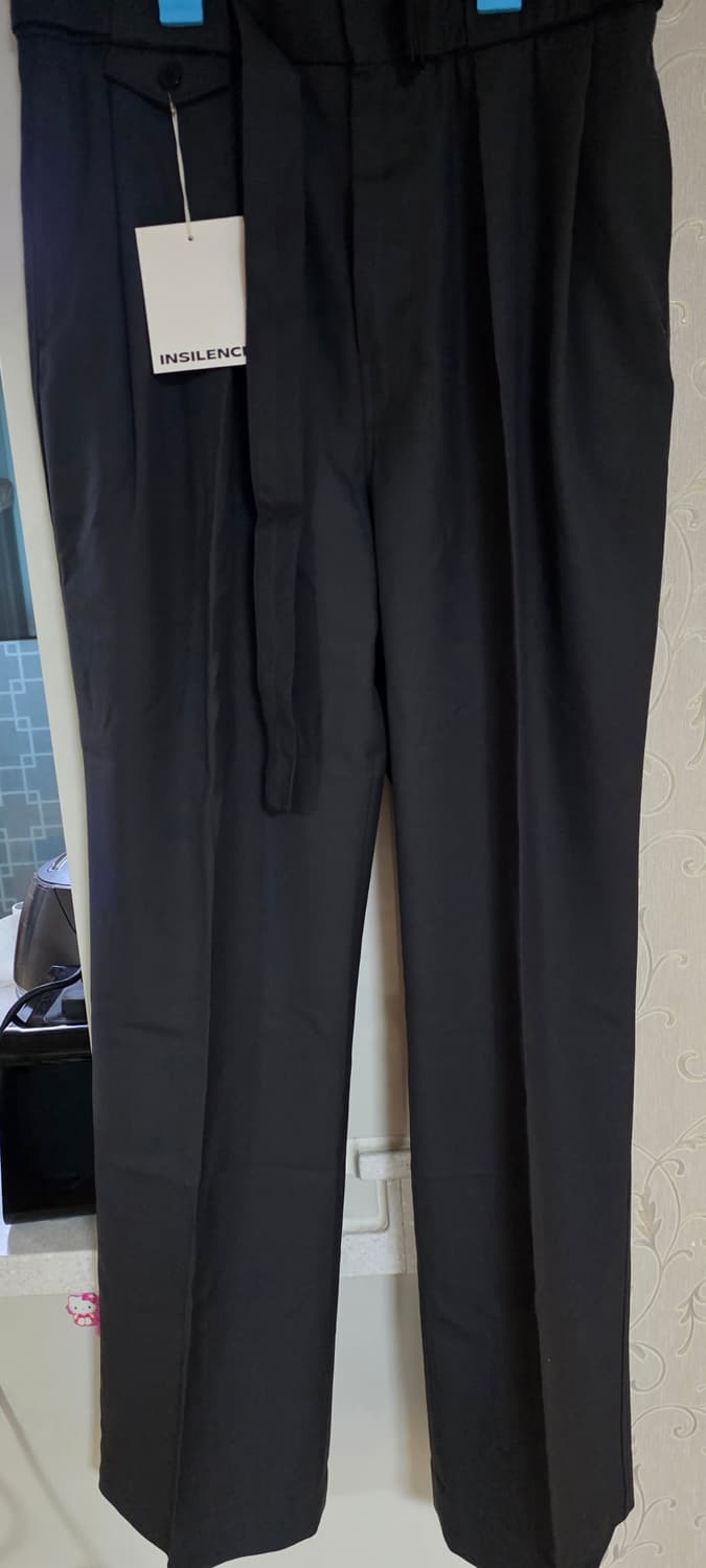 인사일런스 벨티드 울팬츠 차콜 상품이미지1