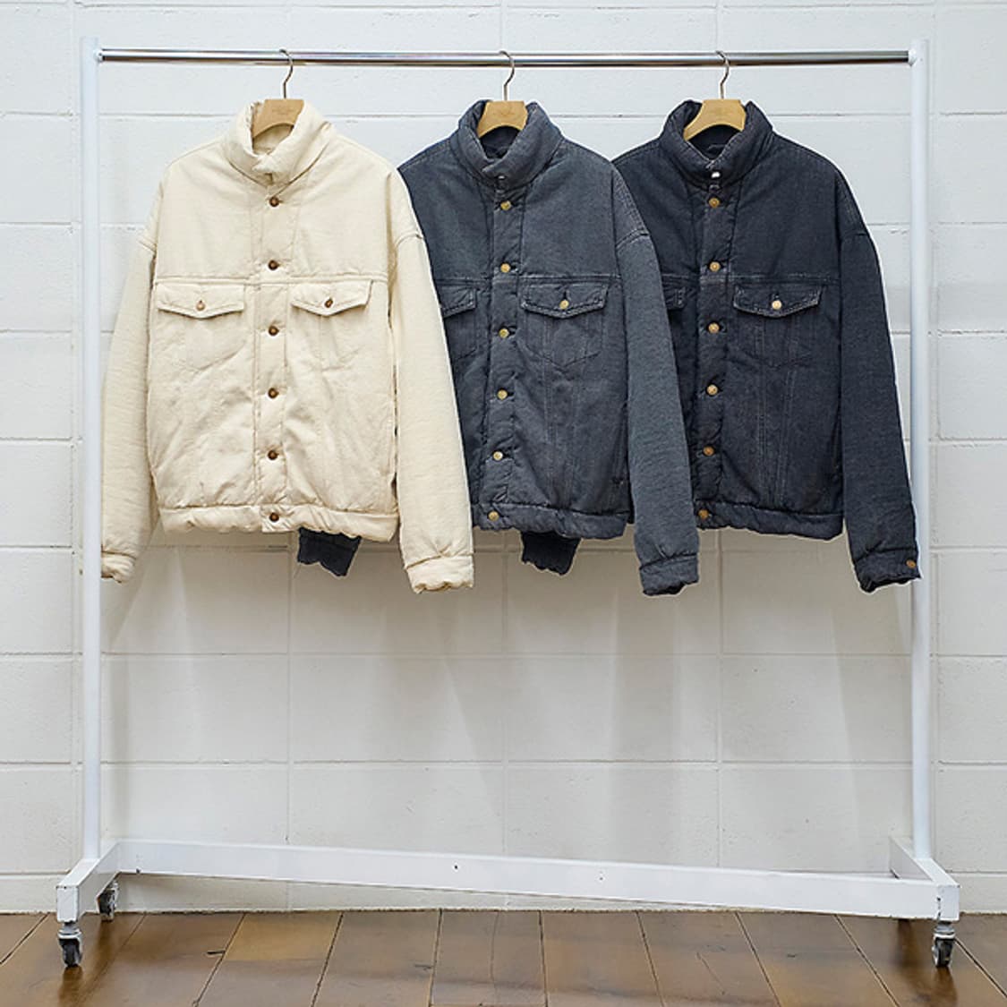 언유즈드 패디드 데님 트러커 자켓 3사이즈 상품이미지3