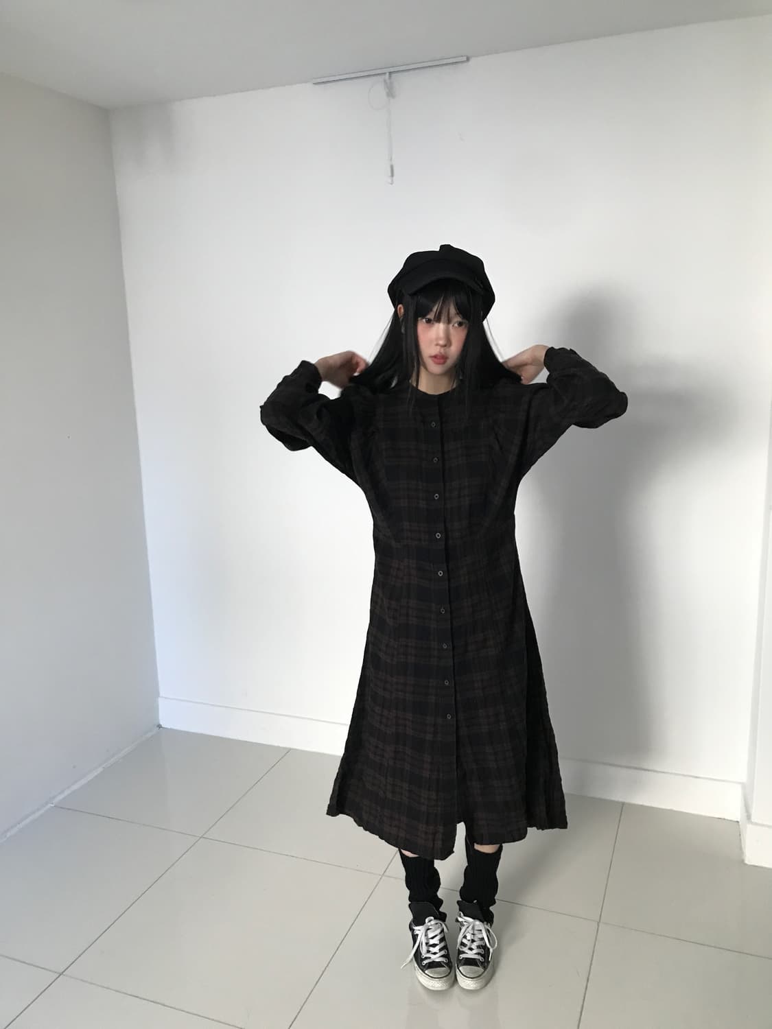 Check shirts dress 상품이미지9
