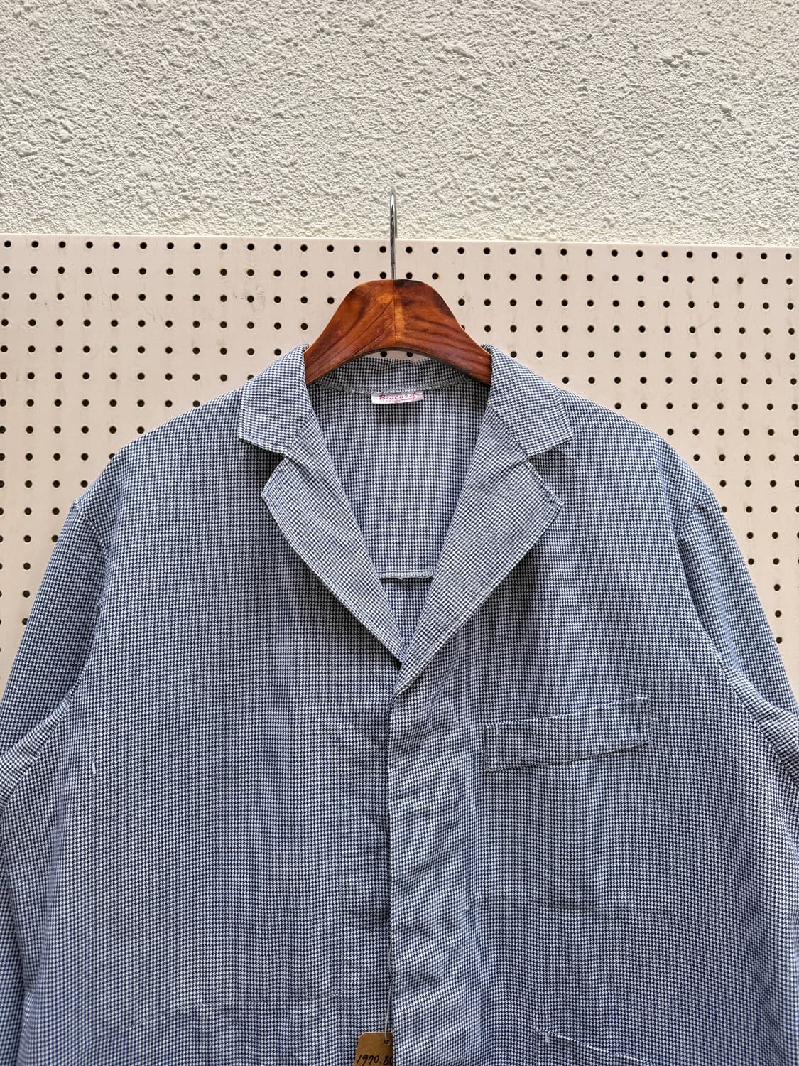 70,80s Ets.BRAGARD HOUNDTOOTH 프렌치워크자켓 상품이미지5