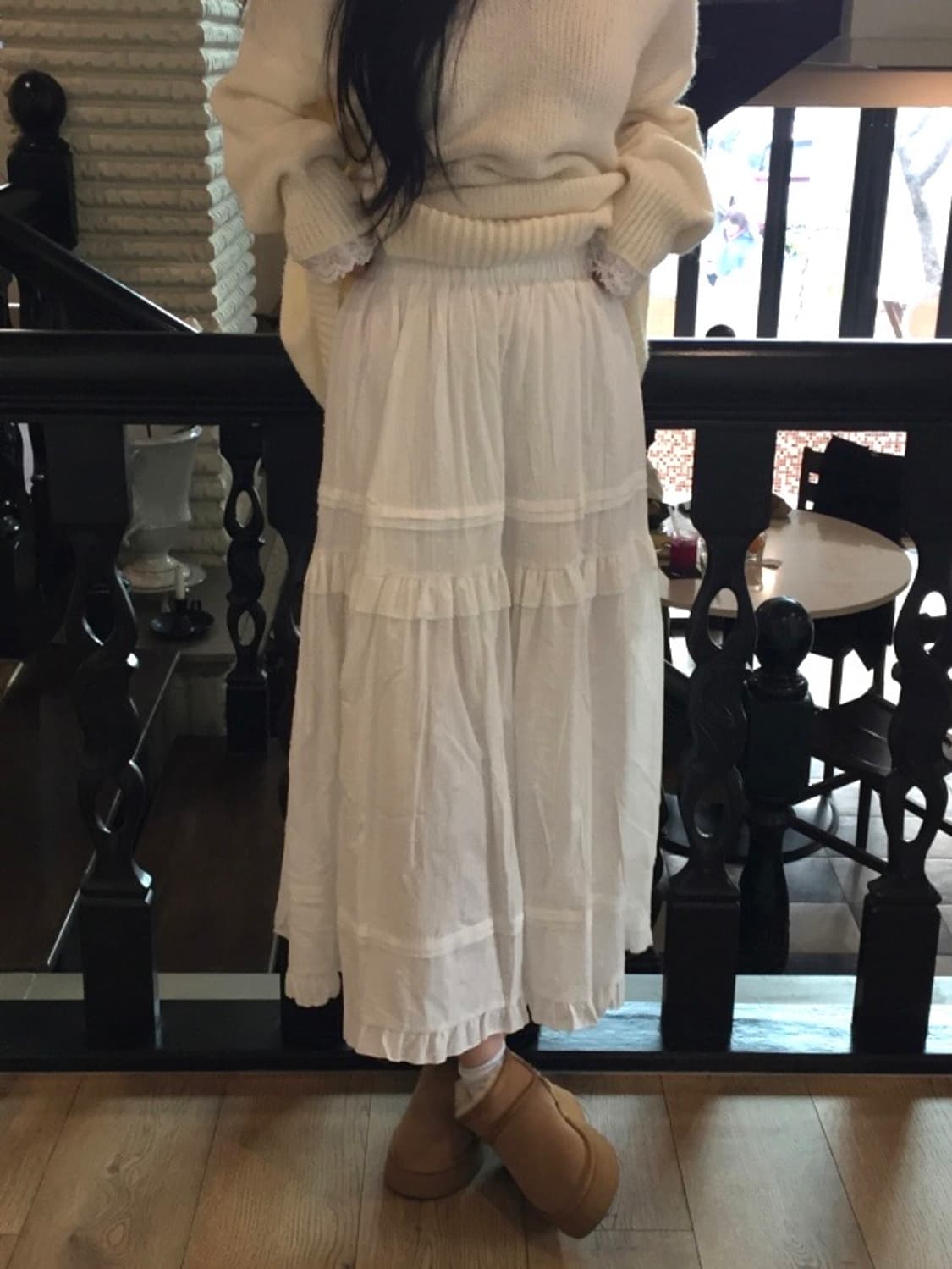 레이스 롱스커트 상품이미지1