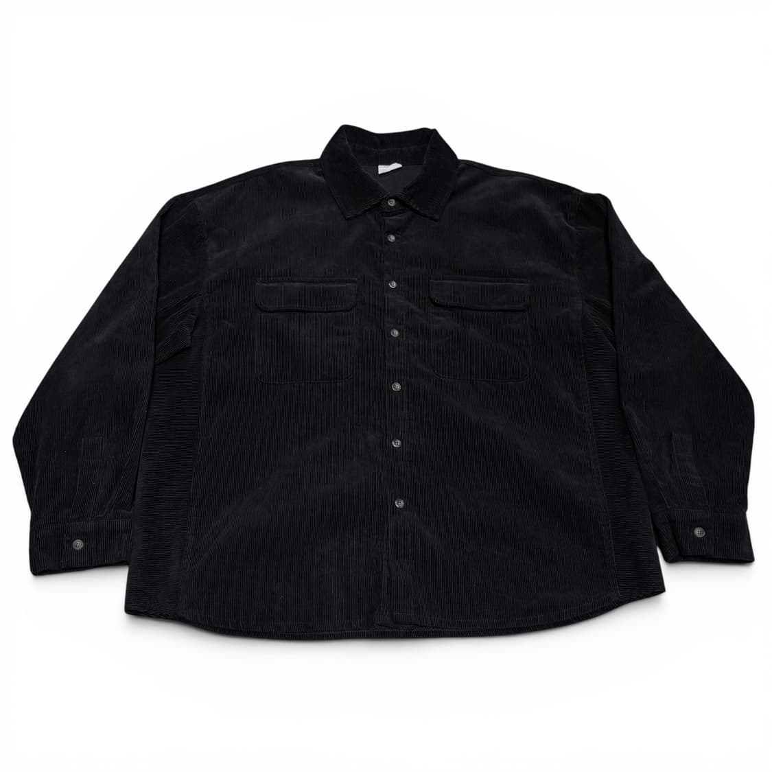 XL 퍼스텝 블랙 투포켓 코듀로이 셔츠 상품이미지1