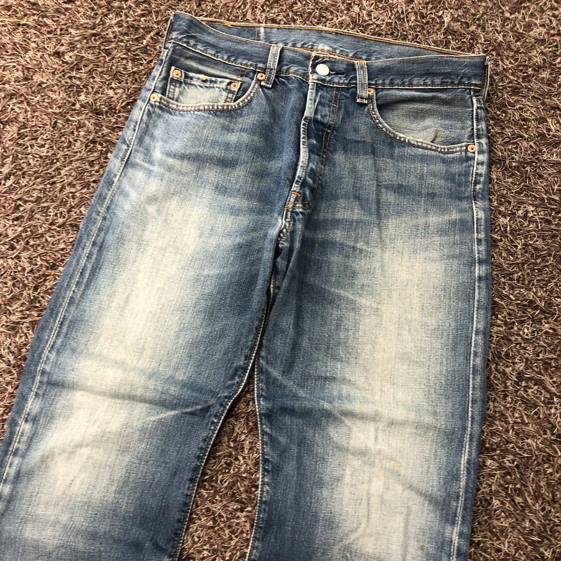 리바이스 501 워싱 데님 팬츠 상품이미지3