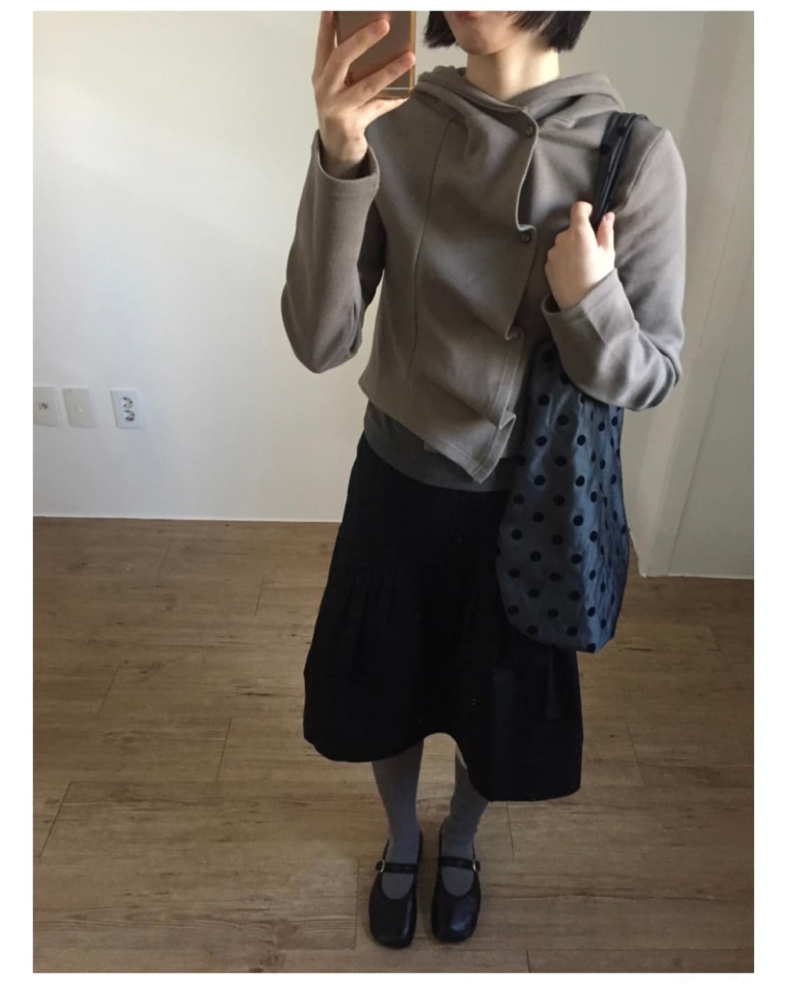 더기 바이어스 버튼 후디 상품이미지3