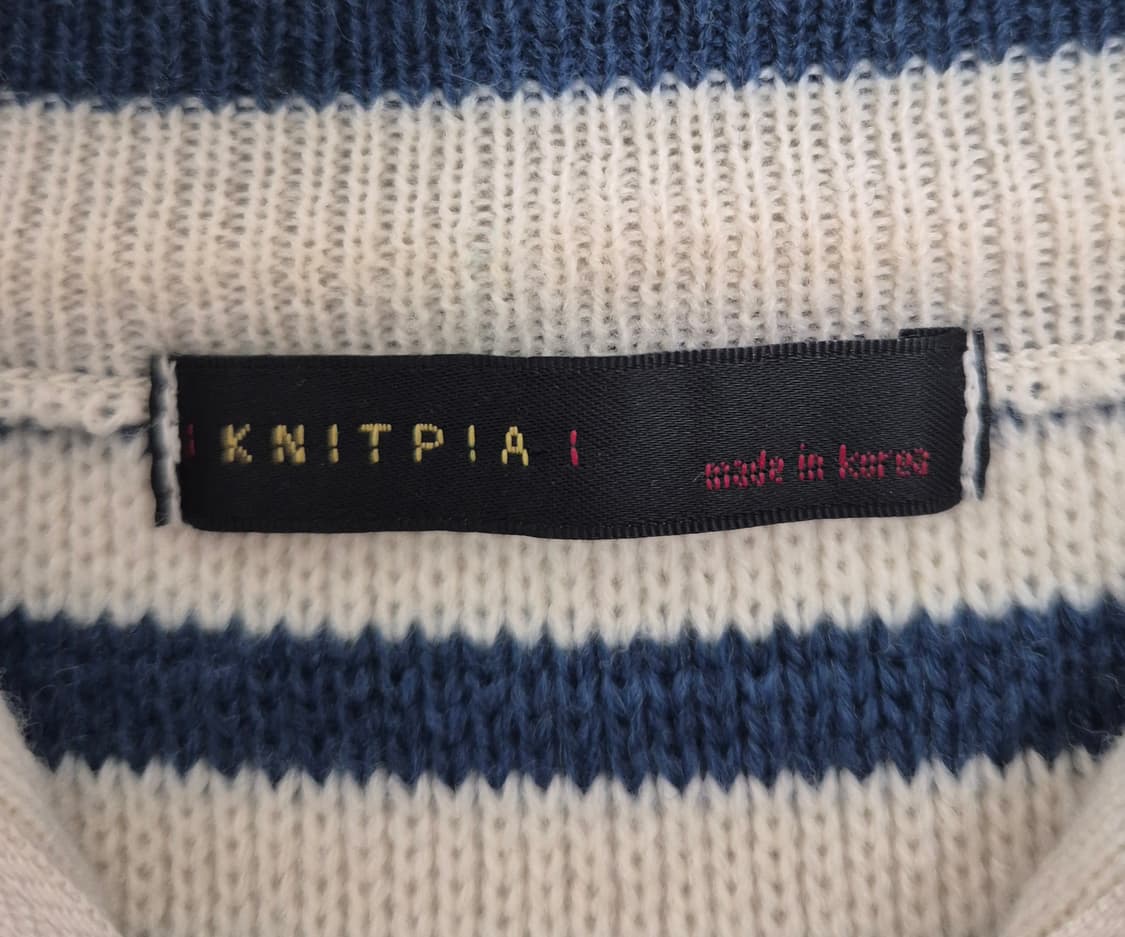KNITPIA 반집업 스트라이프 니트 상품이미지2