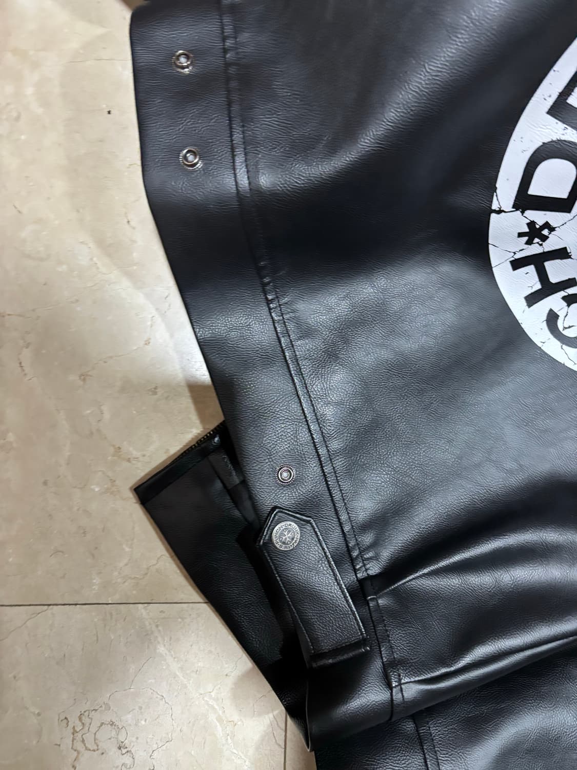 펀치드렁크파티즈 vegan leather rider jacket_블랙 상품이미지9