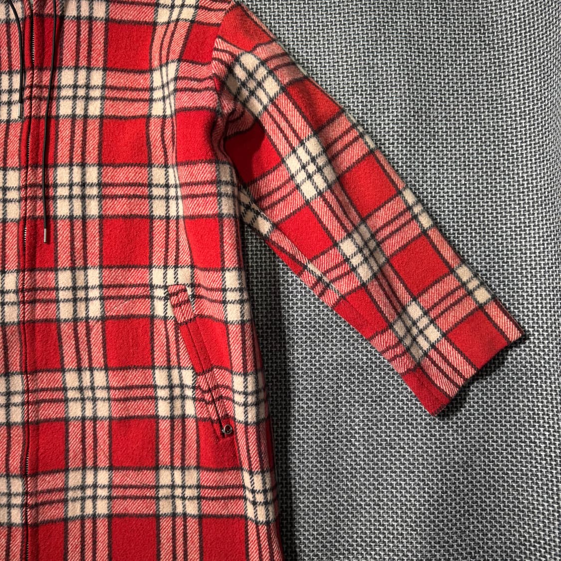 80s 빈티지 울 코트 자켓 레드 ( 105/OLD-8325 ) 상품이미지3