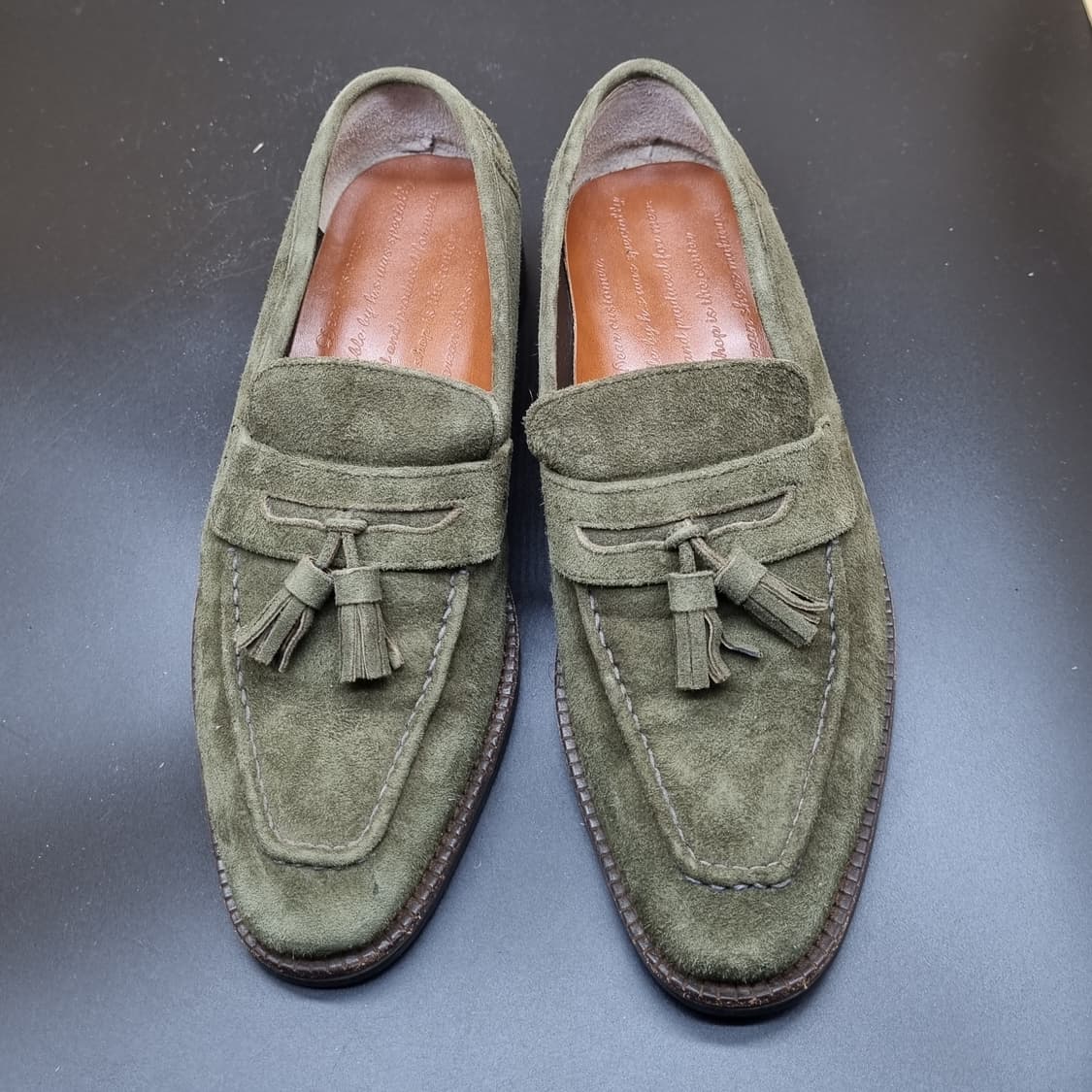 핸드메이드 남성로퍼 실사이즈255 상품이미지2