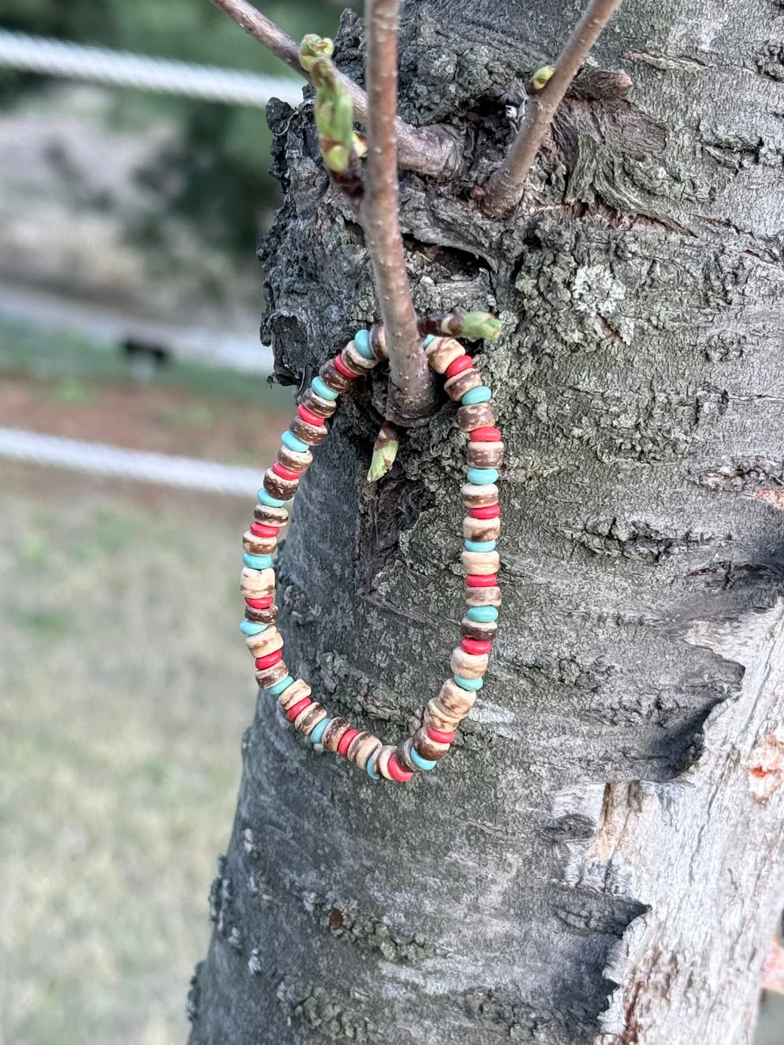 핸즈메이드 빈티지무드 우드비즈 팔찌 상품이미지1