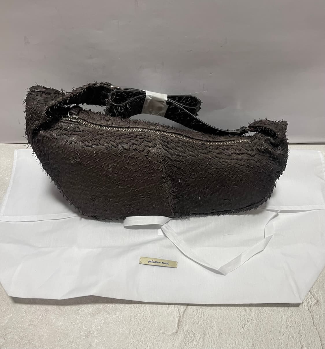 [새상품] 팔로마울 미니 드라이 브라운 레더퍼 숄더백 상품이미지4