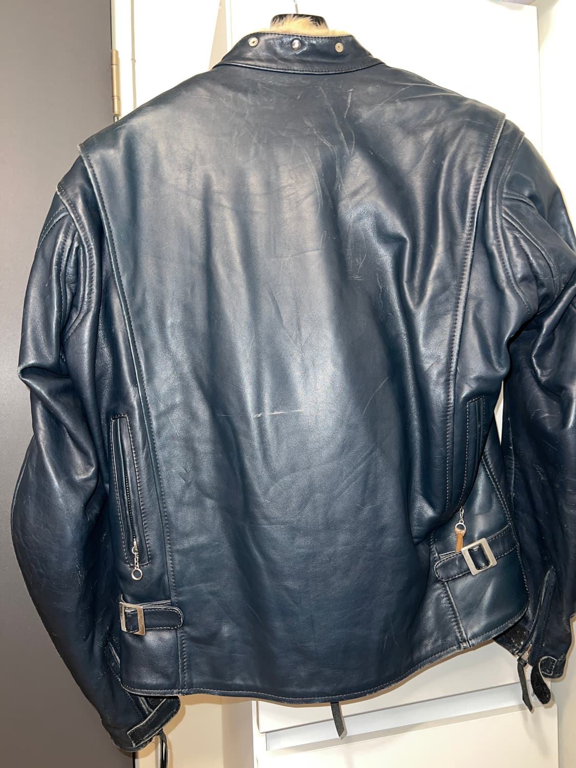 [L] Greedy 소가죽 자켓 라이더 바이커 자켓 상품이미지5