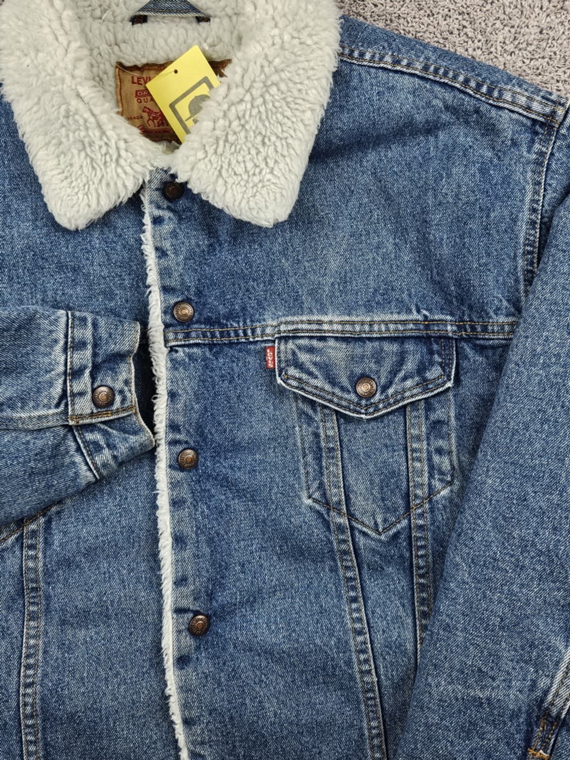 90's 리바이스 쉐르파 데님 트러커 자켓 ( XL ) / 10333 상품이미지6