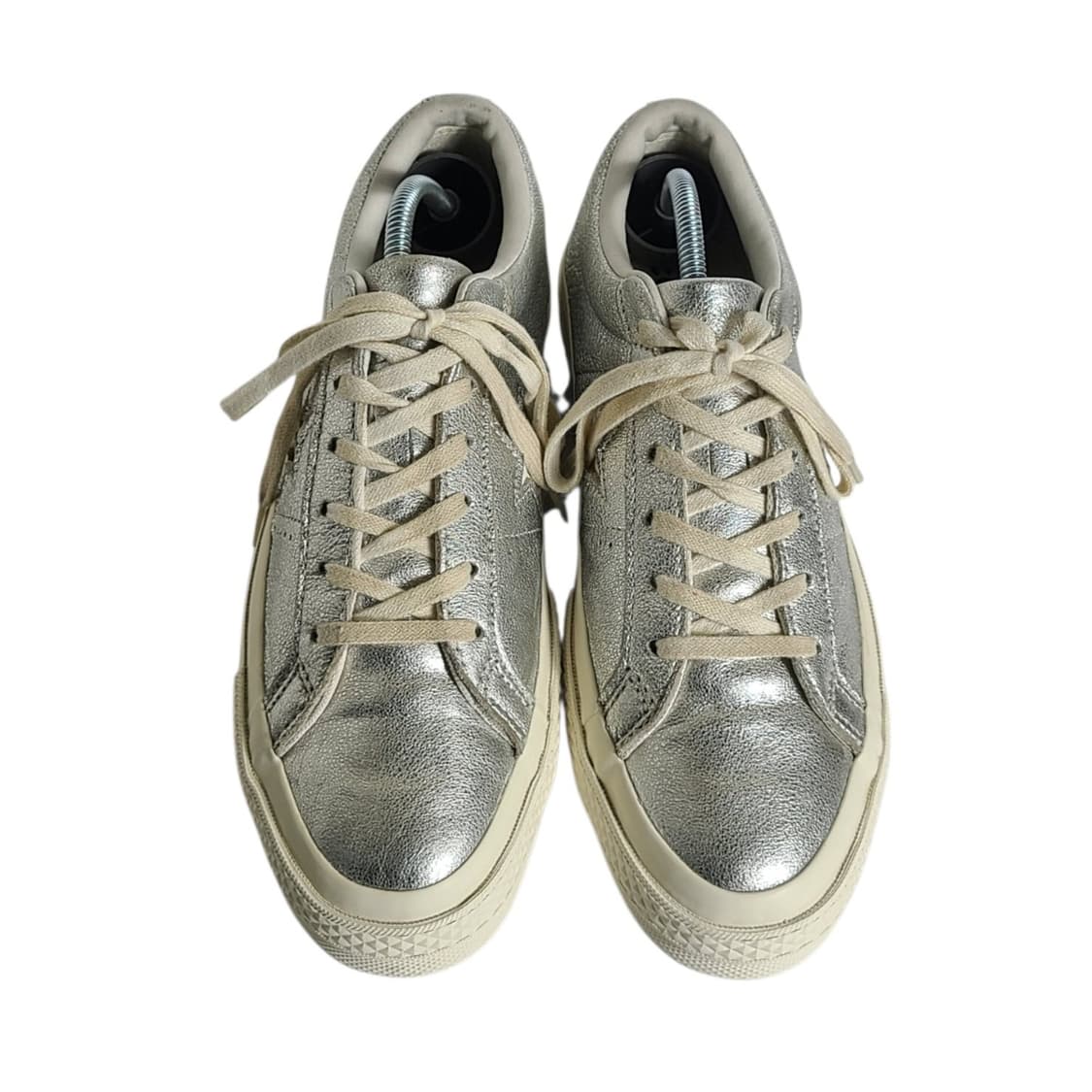 250) CONVERSE 컨버스 원스타 메탈릭 레더 실버 상품이미지5