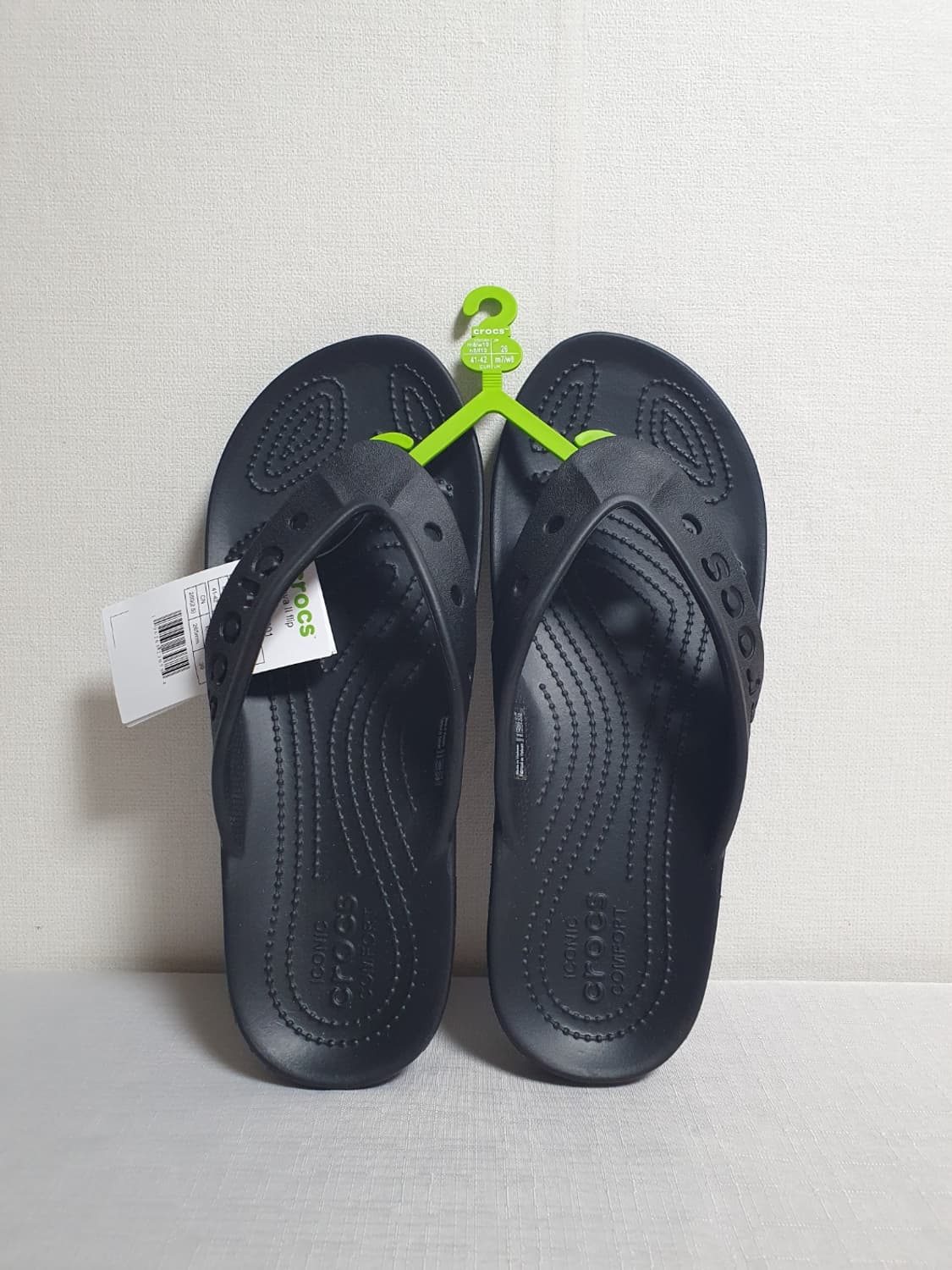 크록스 바야2 플립플랍 블랙 265mm 새상품 쪼리 상품이미지2