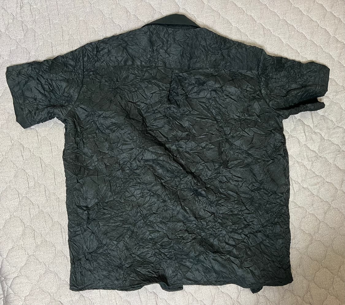 음양Irregular wrinkled half shirt 1사이즈 상품이미지3