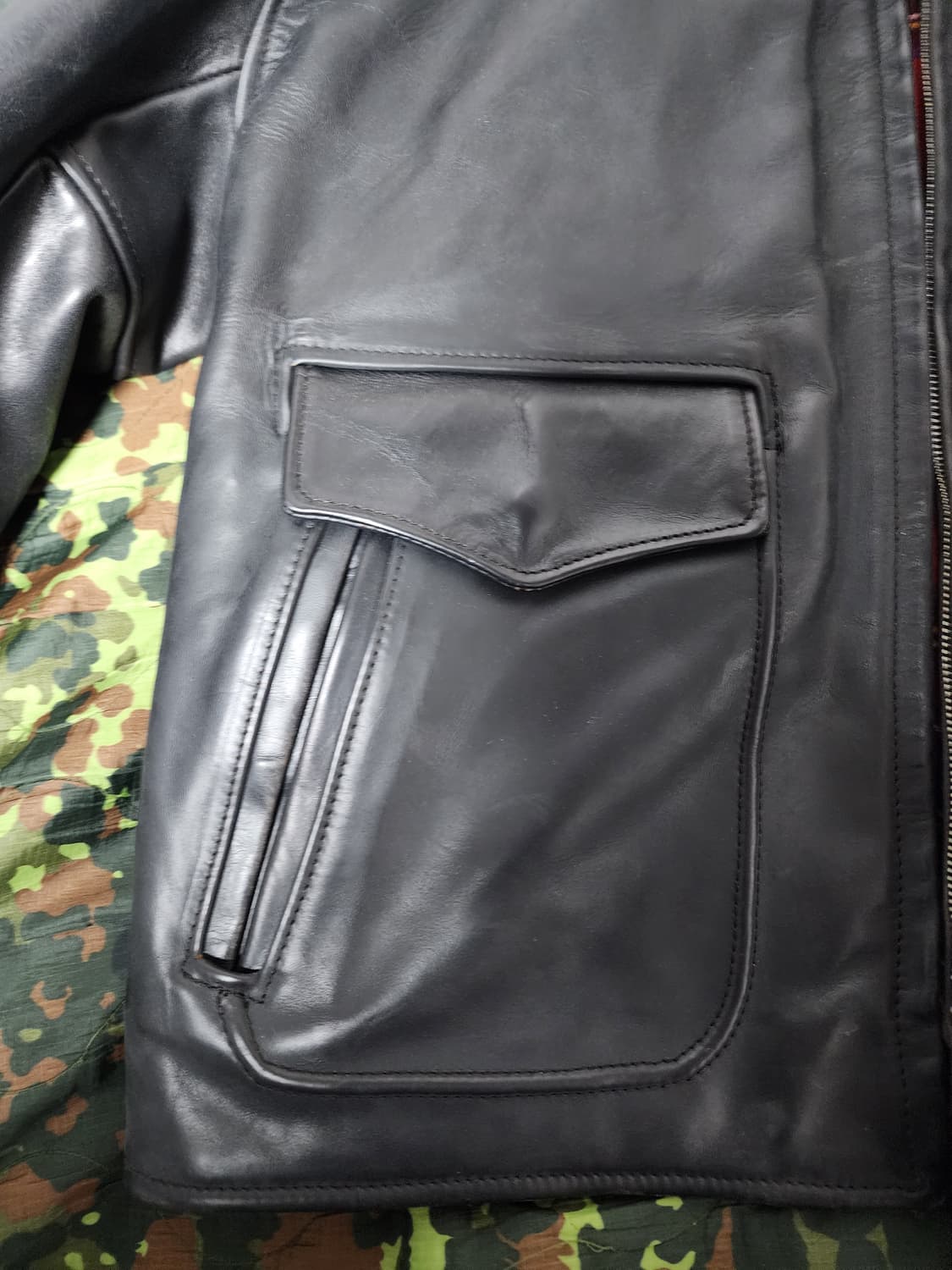 Aero Leather 디럭스 하프벨트 말가죽 자켓 상품이미지4