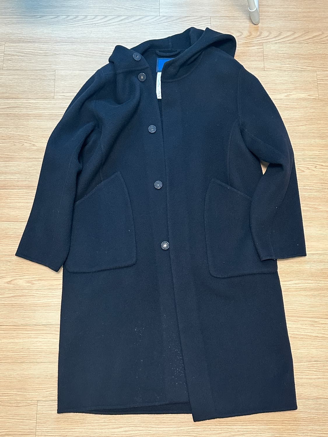 document handmade hooded coat m navy 상품이미지1