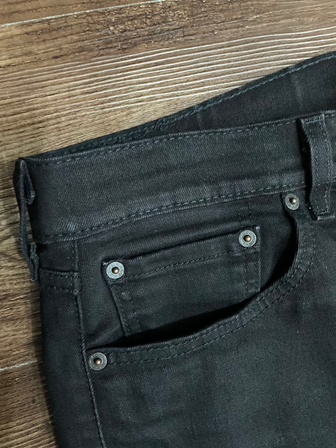 리바이스 505 흑청 데님 팬츠 블랙진 상품이미지4