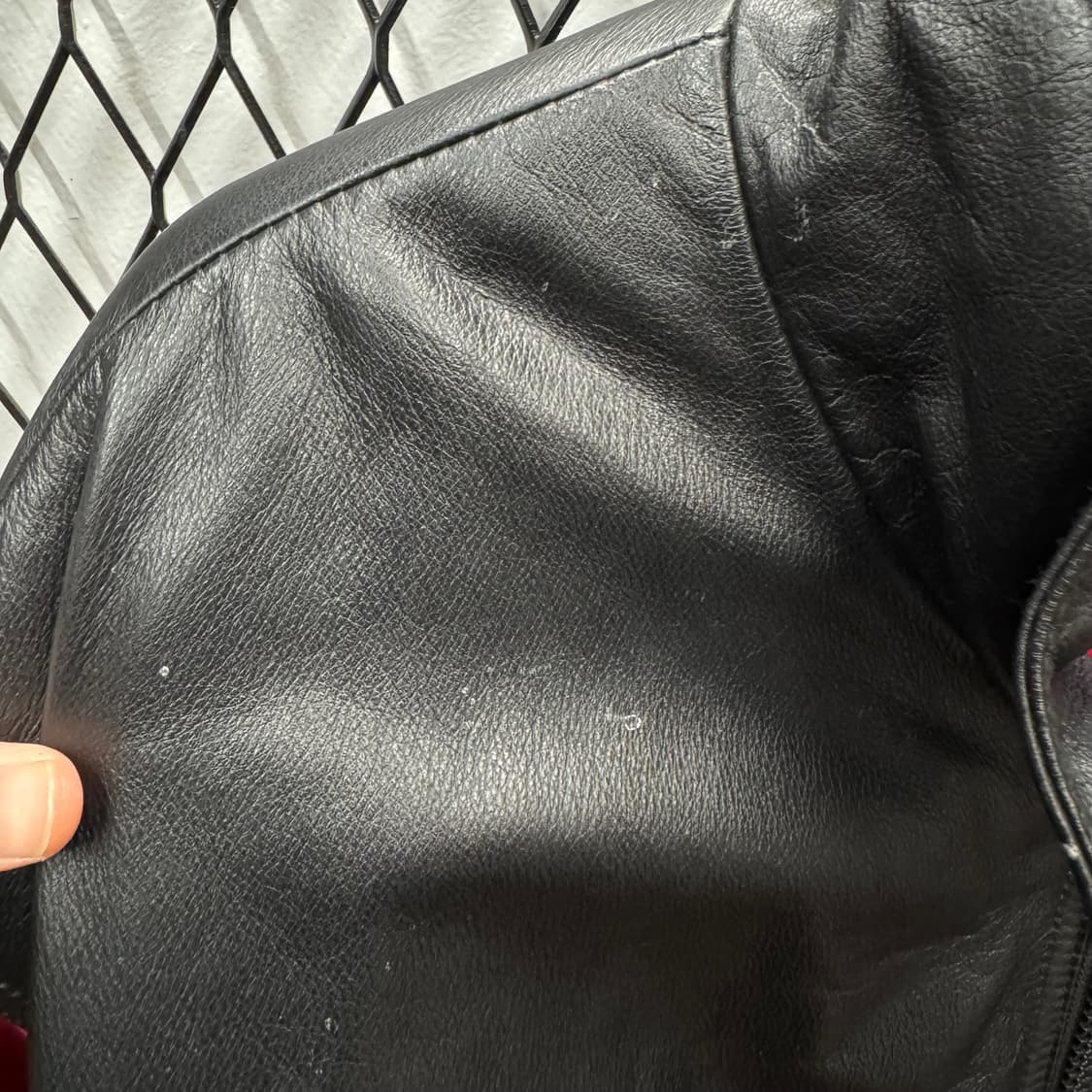 90s PRO PLAYER X 시카고불스 레더자켓 후면 로고 포인트 블랙 상품이미지10