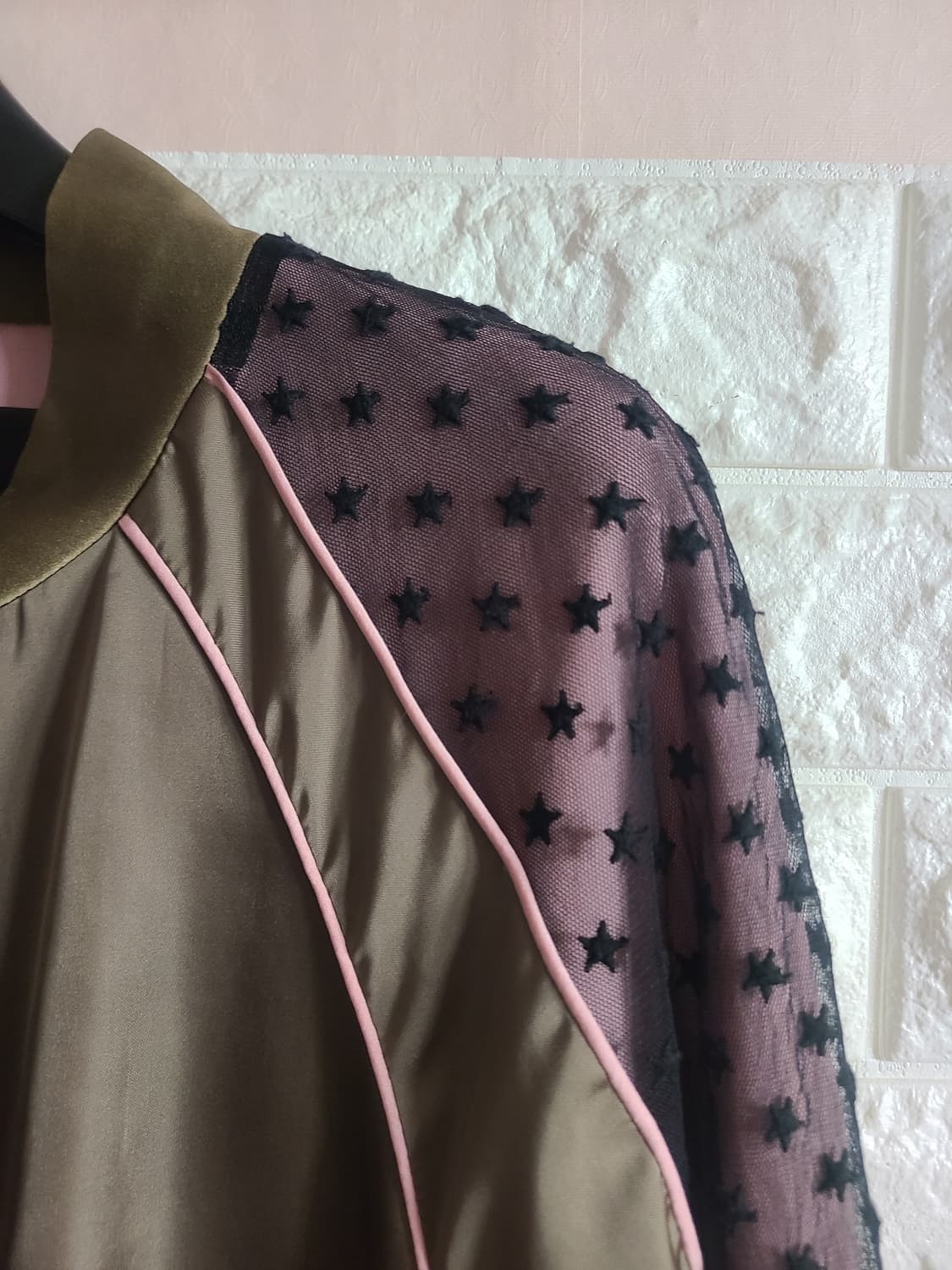 럭키슈에뜨 별무늬 시스루 여성 자켓 FREE 상품이미지2